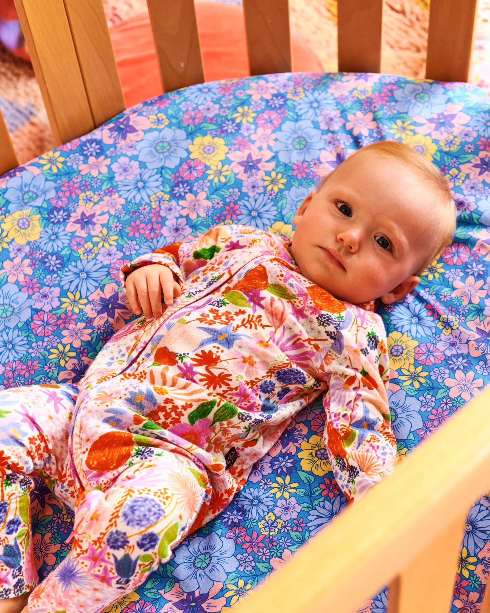 Kip & Co - Meandering Meadow Organic Long Sleeve Zipsuit