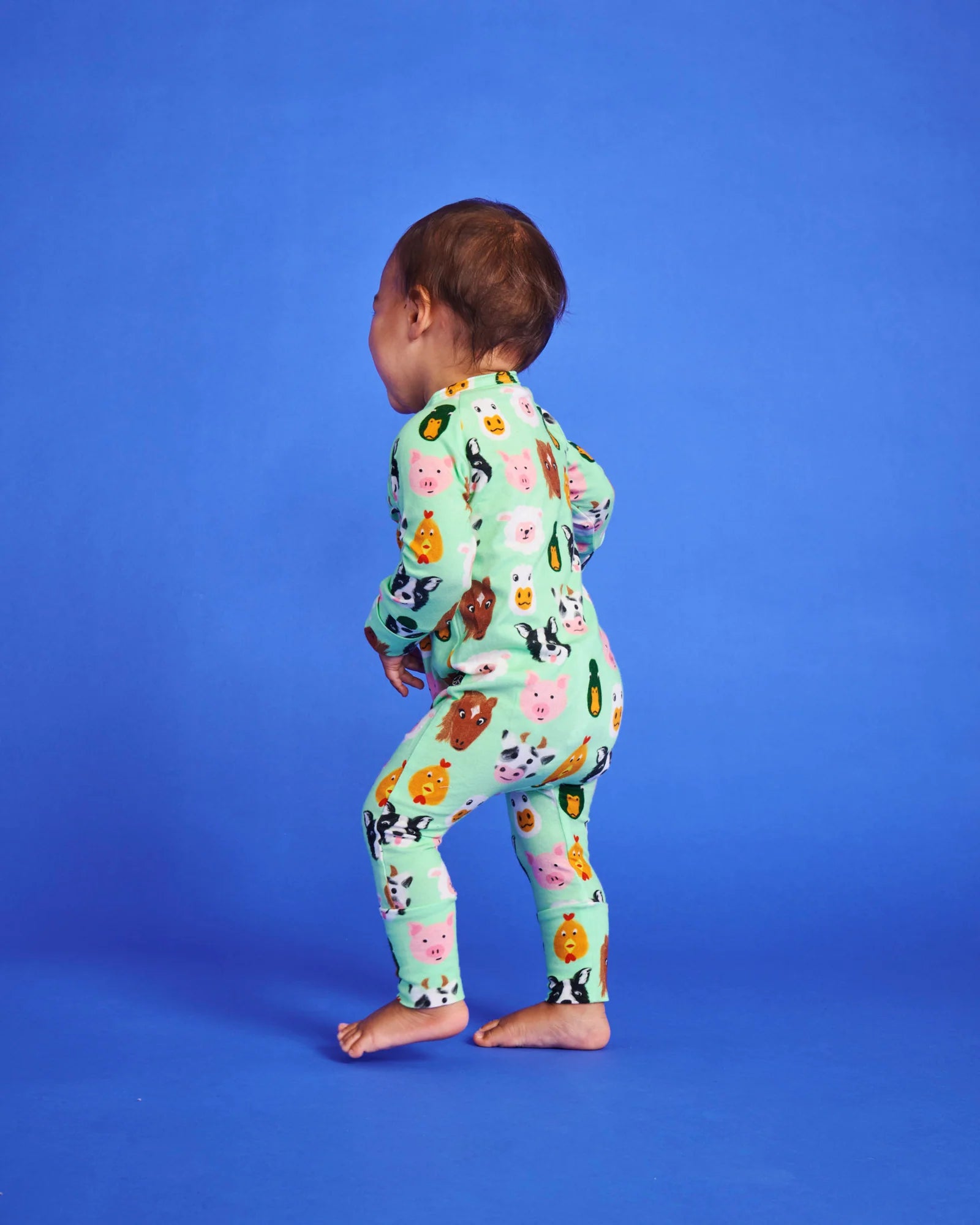 Kip & Co - Farm Friends Organic Long Sleeve Zipsuit