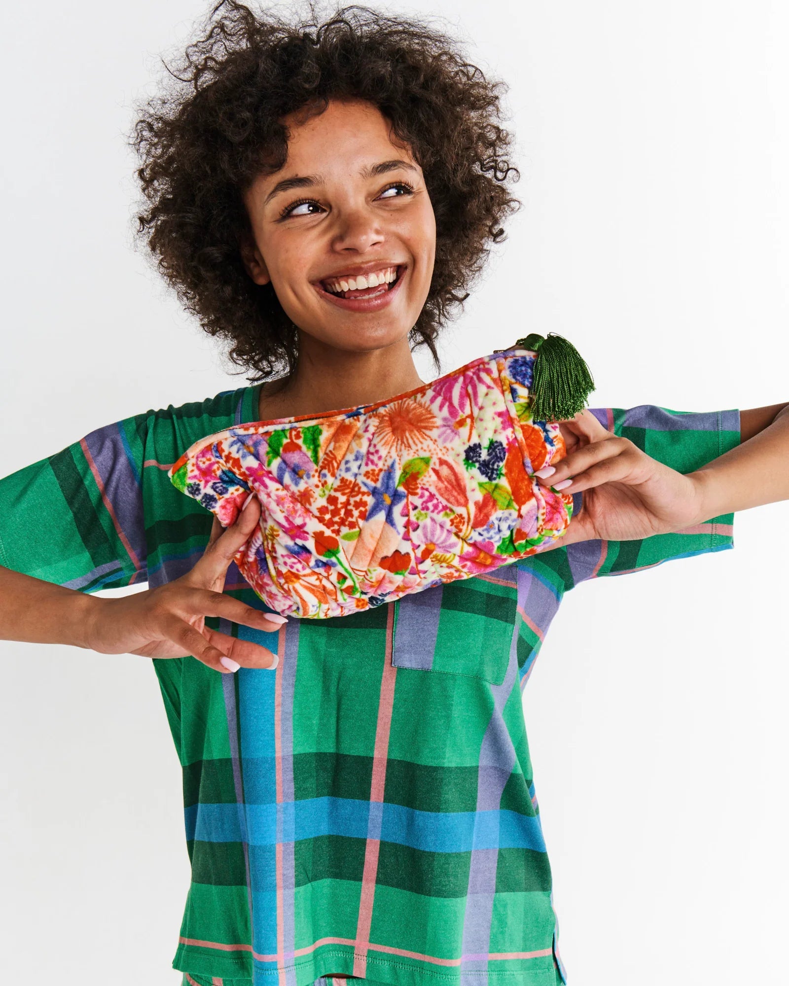 Kip & Co - Meandering Meadow Velvet Toiletry Bag