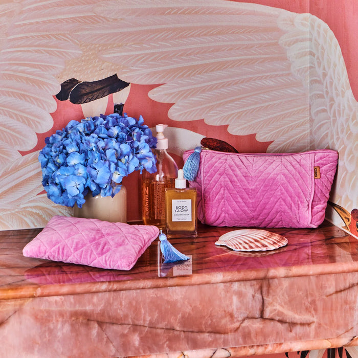 Kip & Co - Candy Crush Velvet Toiletry Bag