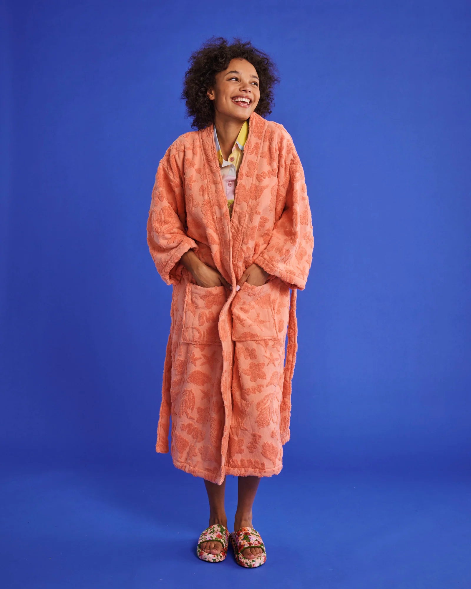Kip & Co - Peach Rock Pool Terry Bath Robe