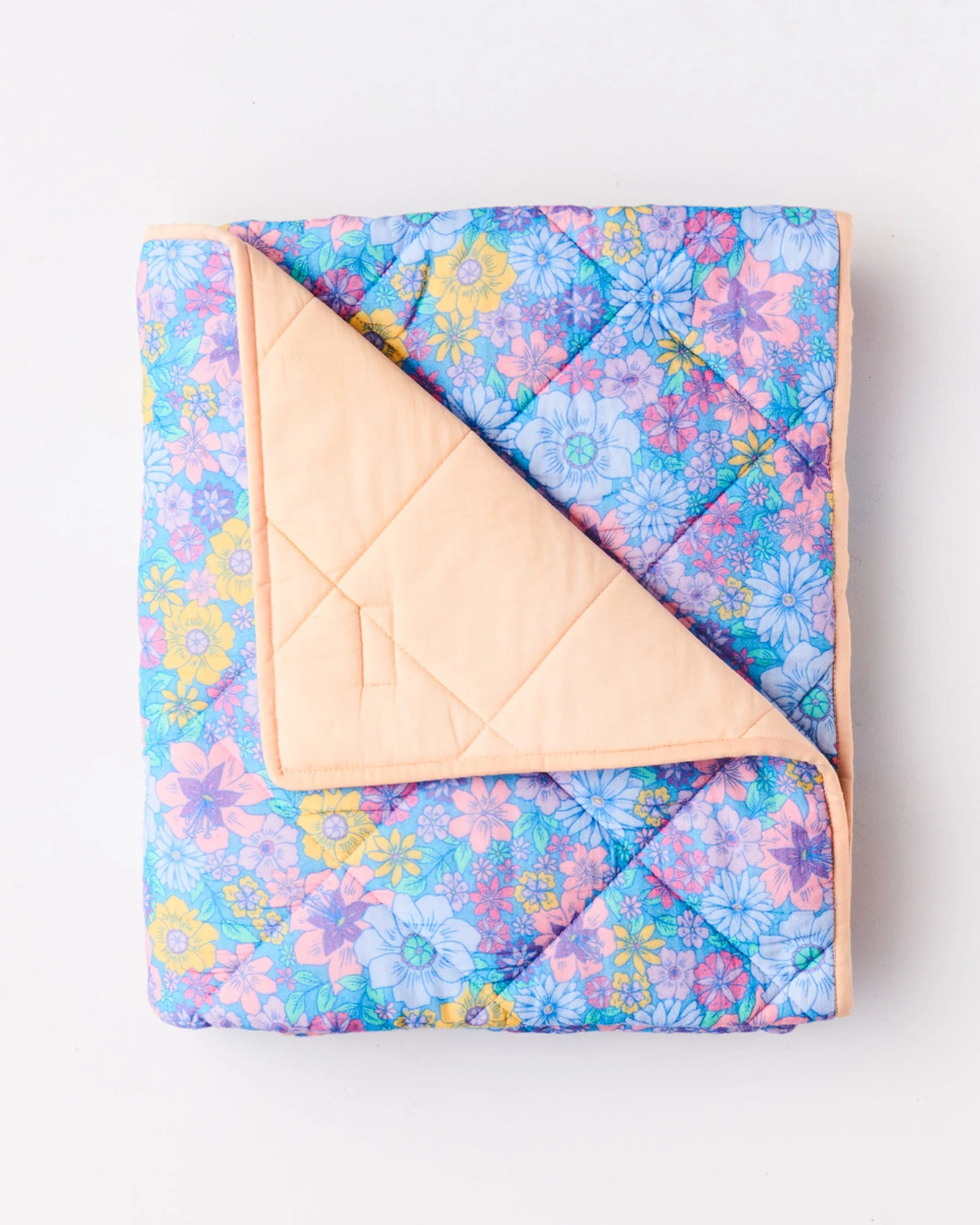 Kip & Co - Bunch Of Fun Organic Cotton Quilted Bedspread - Cot