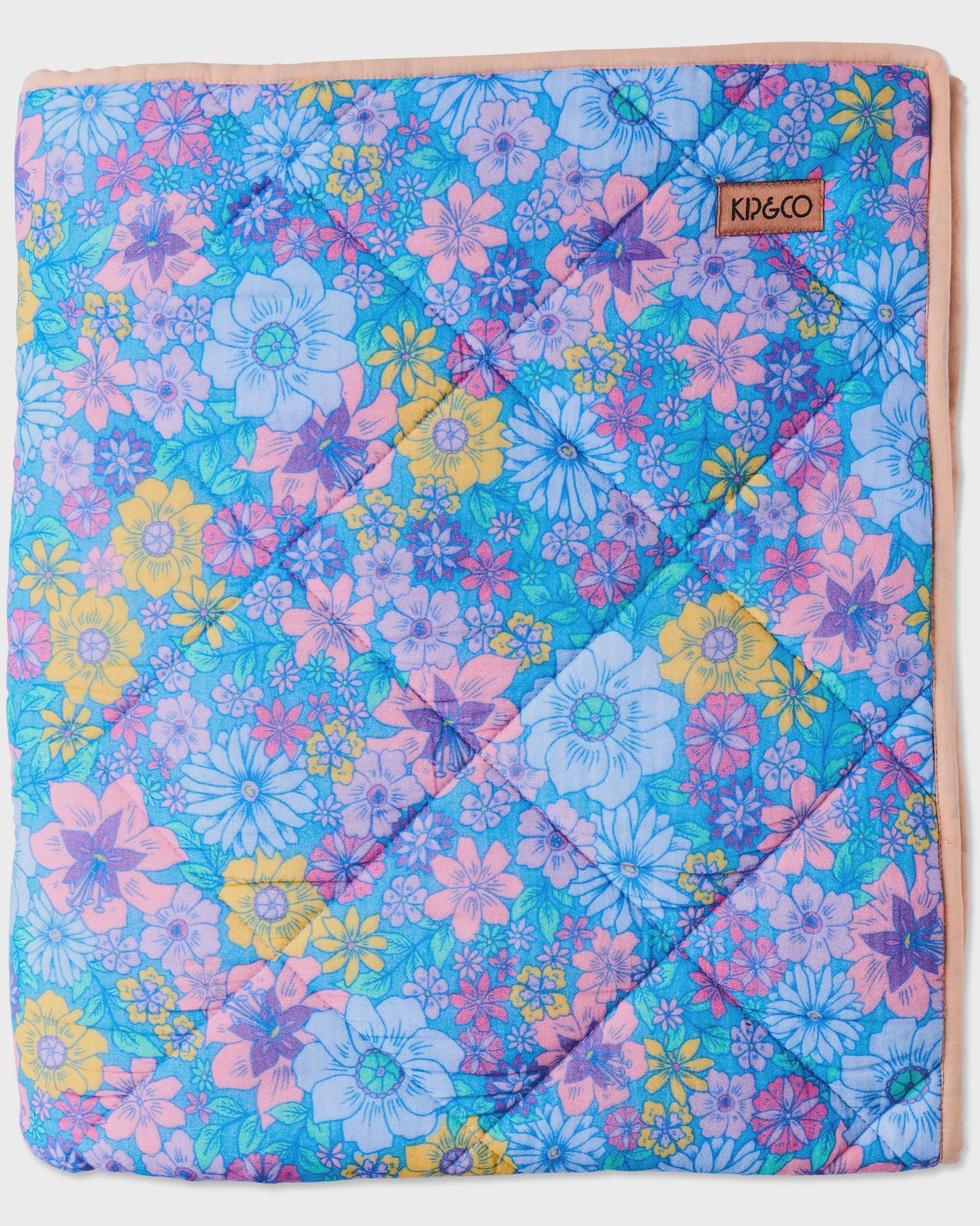 Kip & Co - Bunch Of Fun Organic Cotton Quilted Bedspread - Cot
