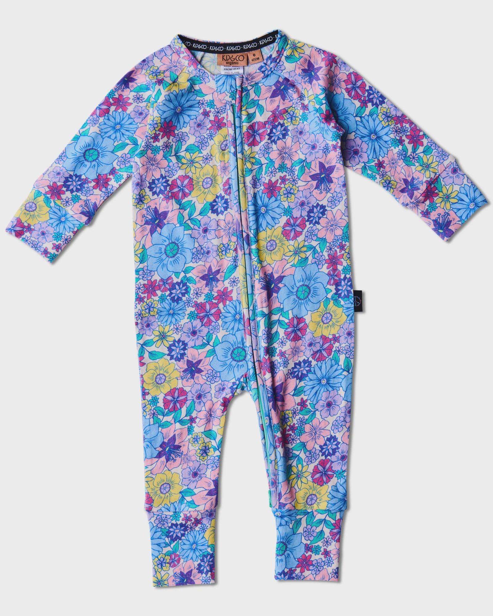 Kip & Co - Bunch Of Fun Organic Long Sleeve Zipsuit
