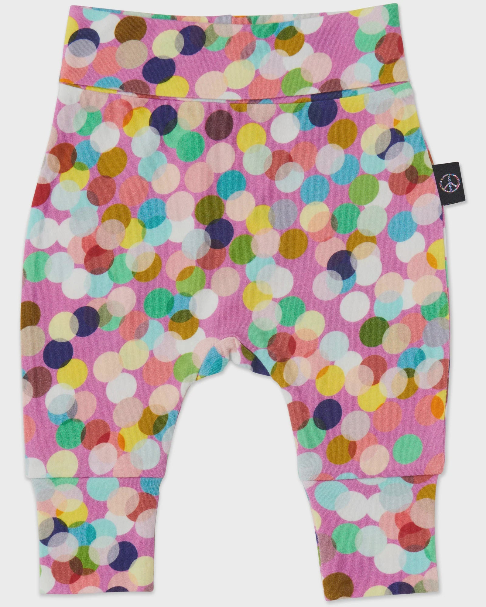 Kip & Co - Confetti Pink Organic Drop Crotch Pant