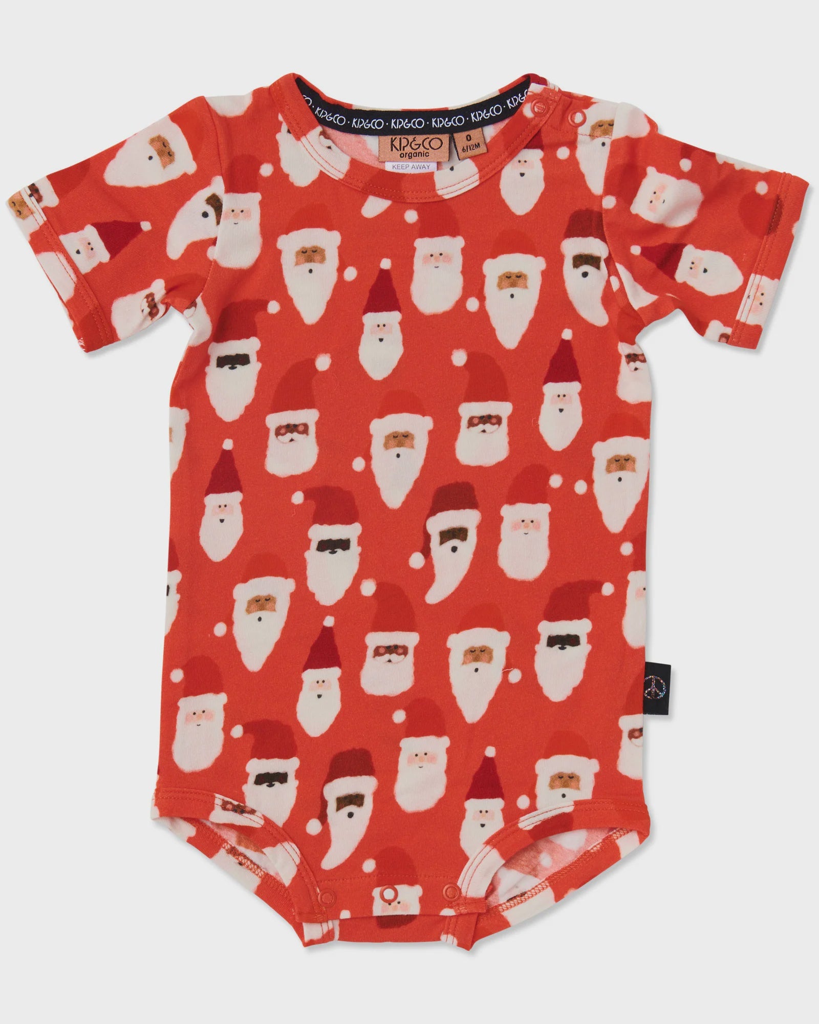 Kip & Co - HoHoHo Organic Short Sleeve Bodysuit