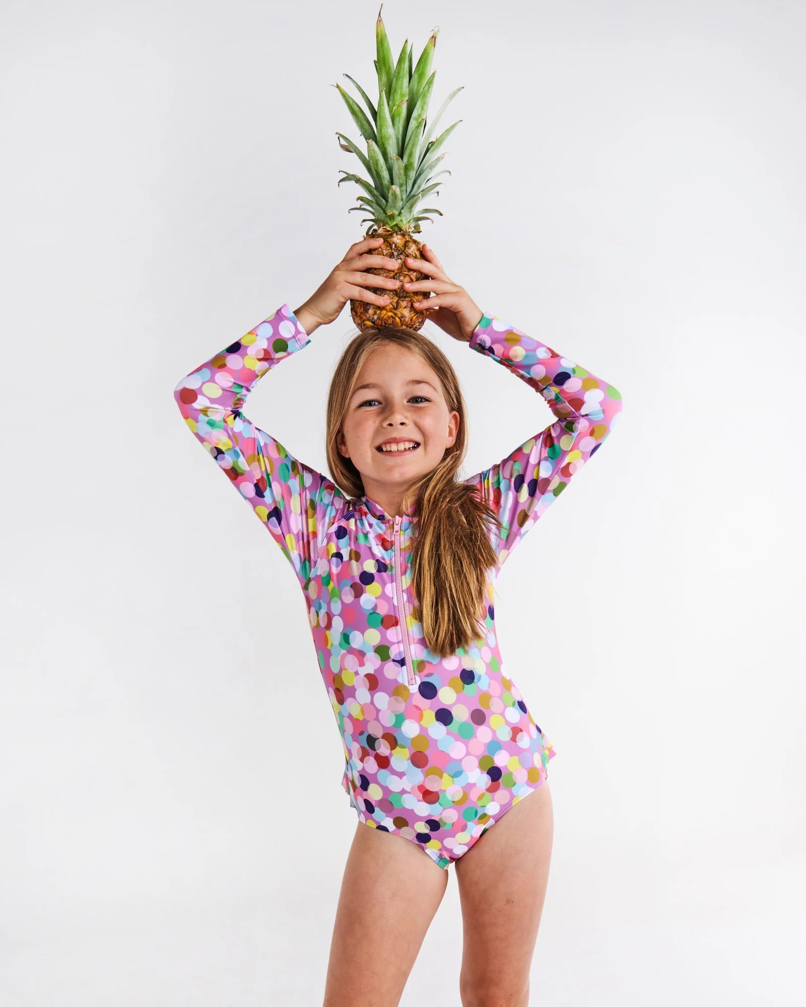 Kip & Co - Confetti Pink Long Sleeve Bathers