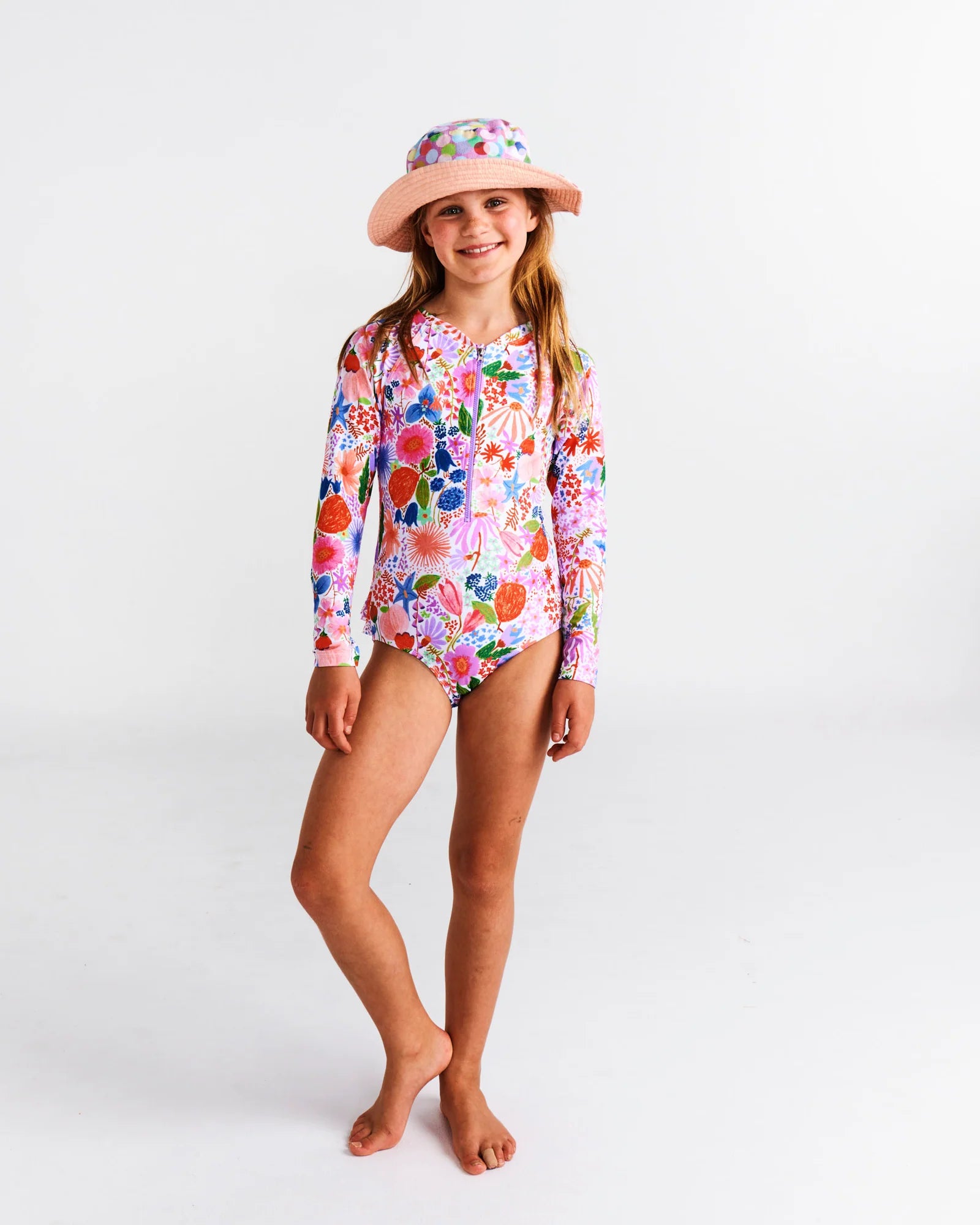 Kip & Co - Meandering Meadow Long Sleeve Bathers