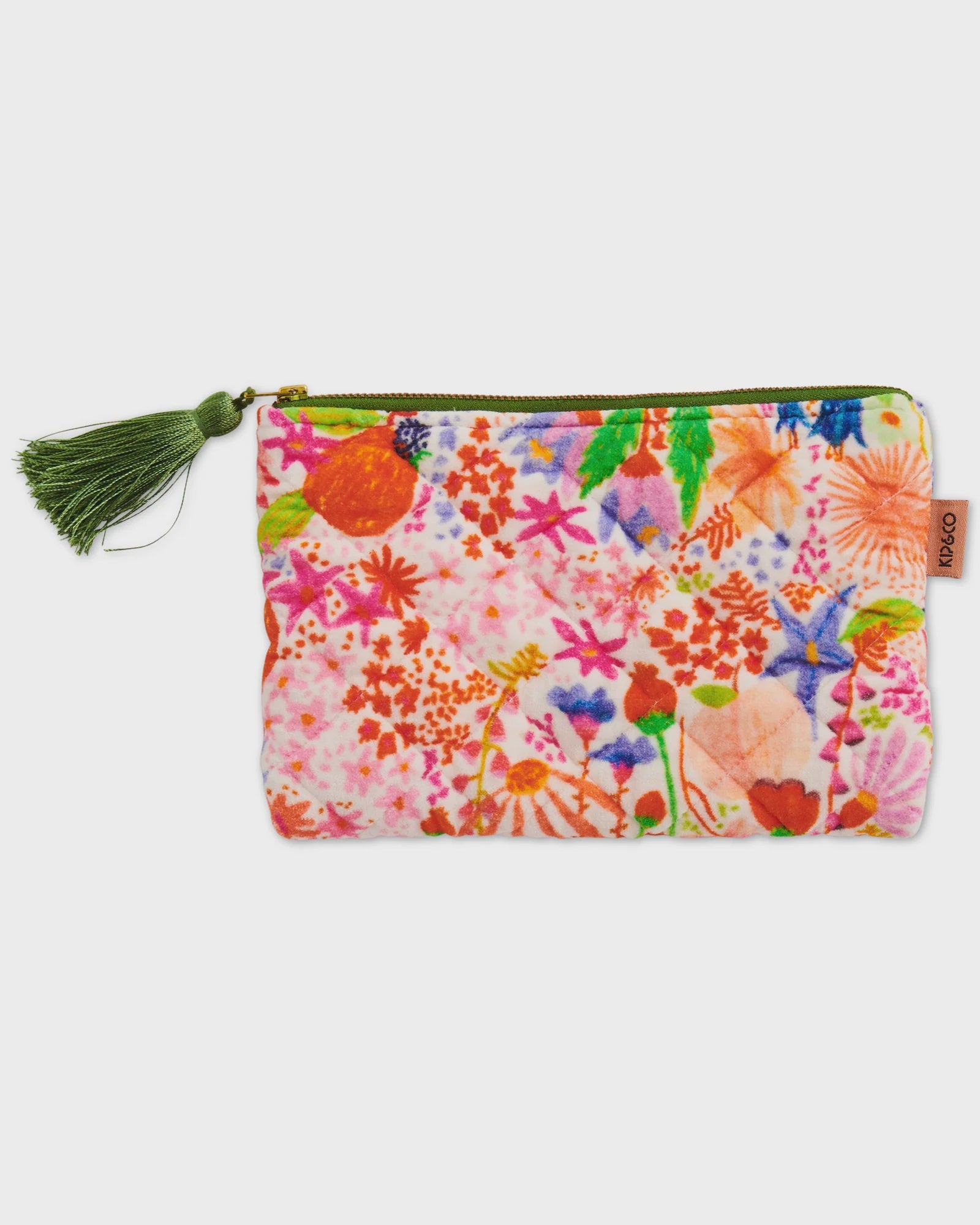 Kip & Co - Velvet Cosmetic Purse - Meandering Meadow