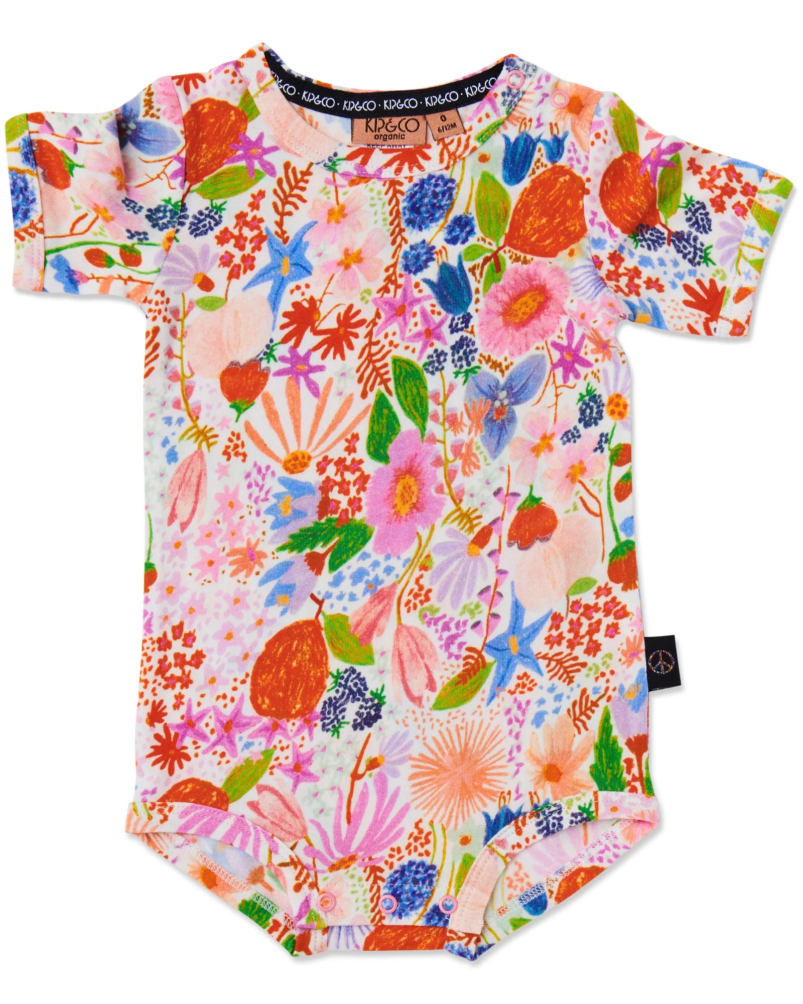 Kip & Co - Meandering Meadow Organic Short Sleeve Bodysuit