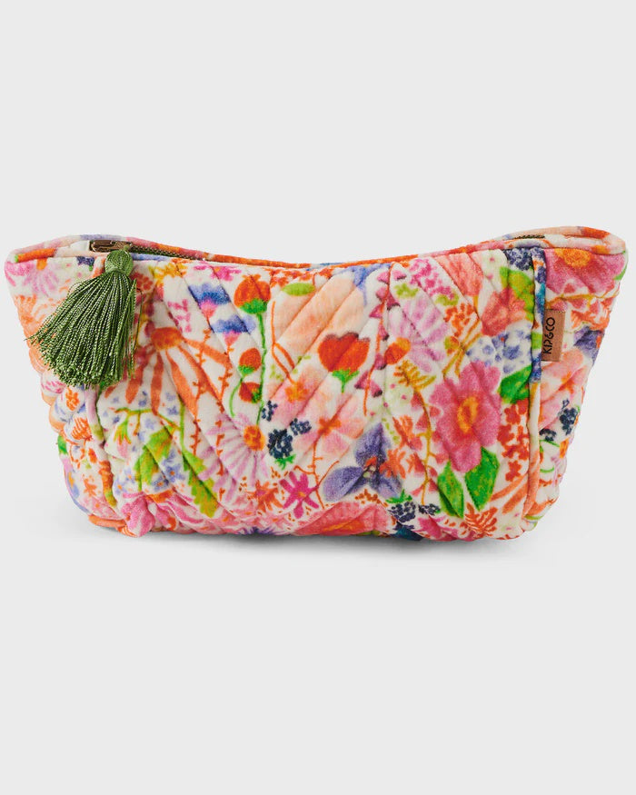 Kip & Co - Meandering Meadow Velvet Toiletry Bag