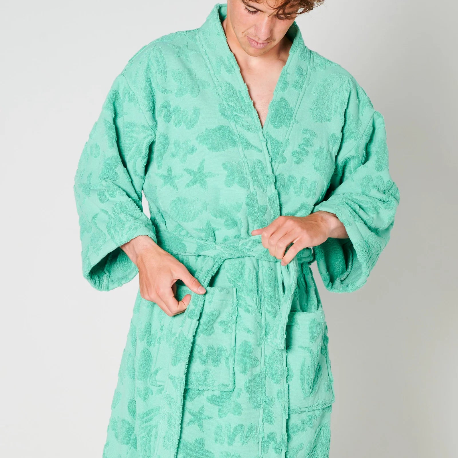 Kip & Co - Jade Rock Pool Terry Bath Robe