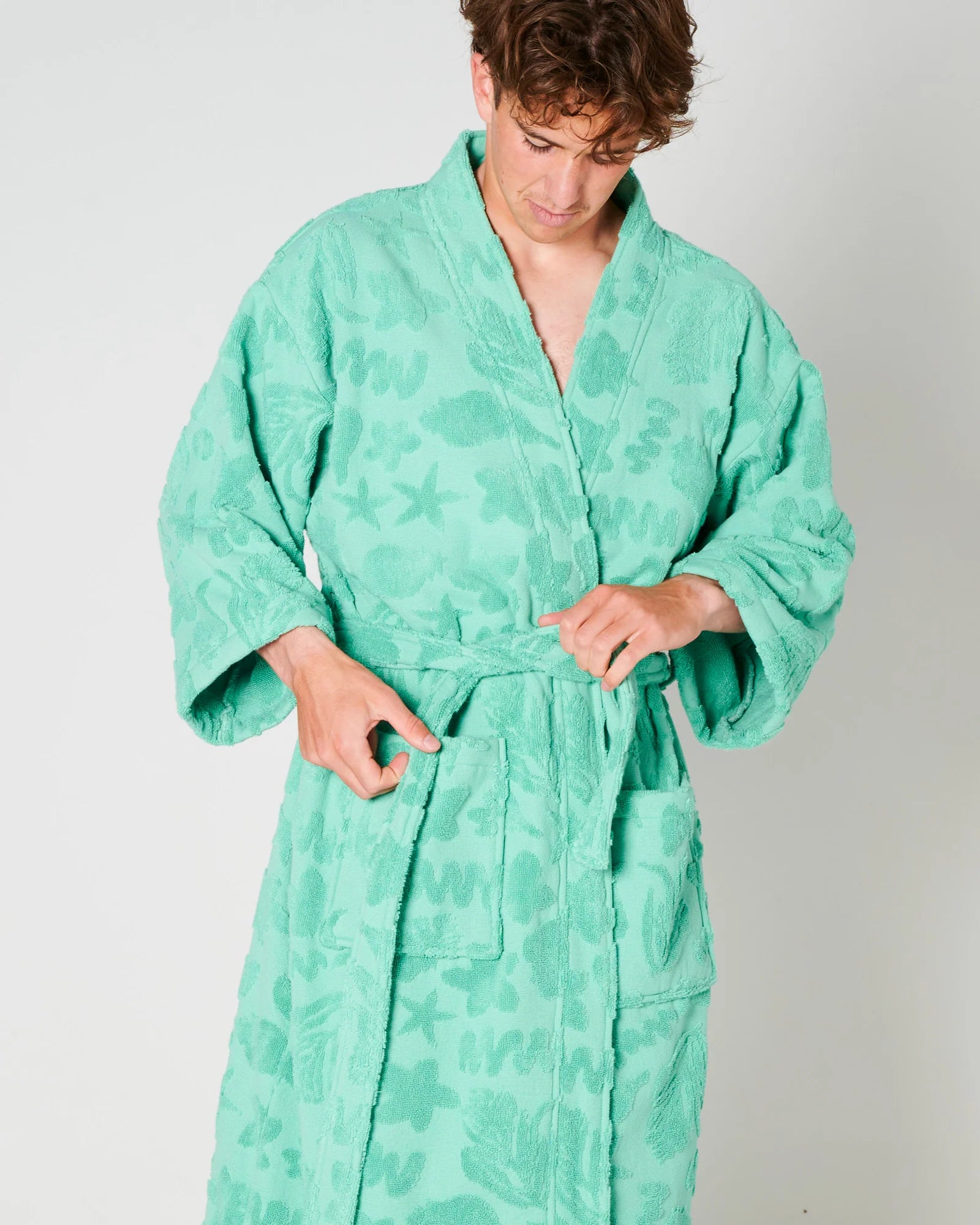 Kip & Co - Jade Rock Pool Terry Bath Robe