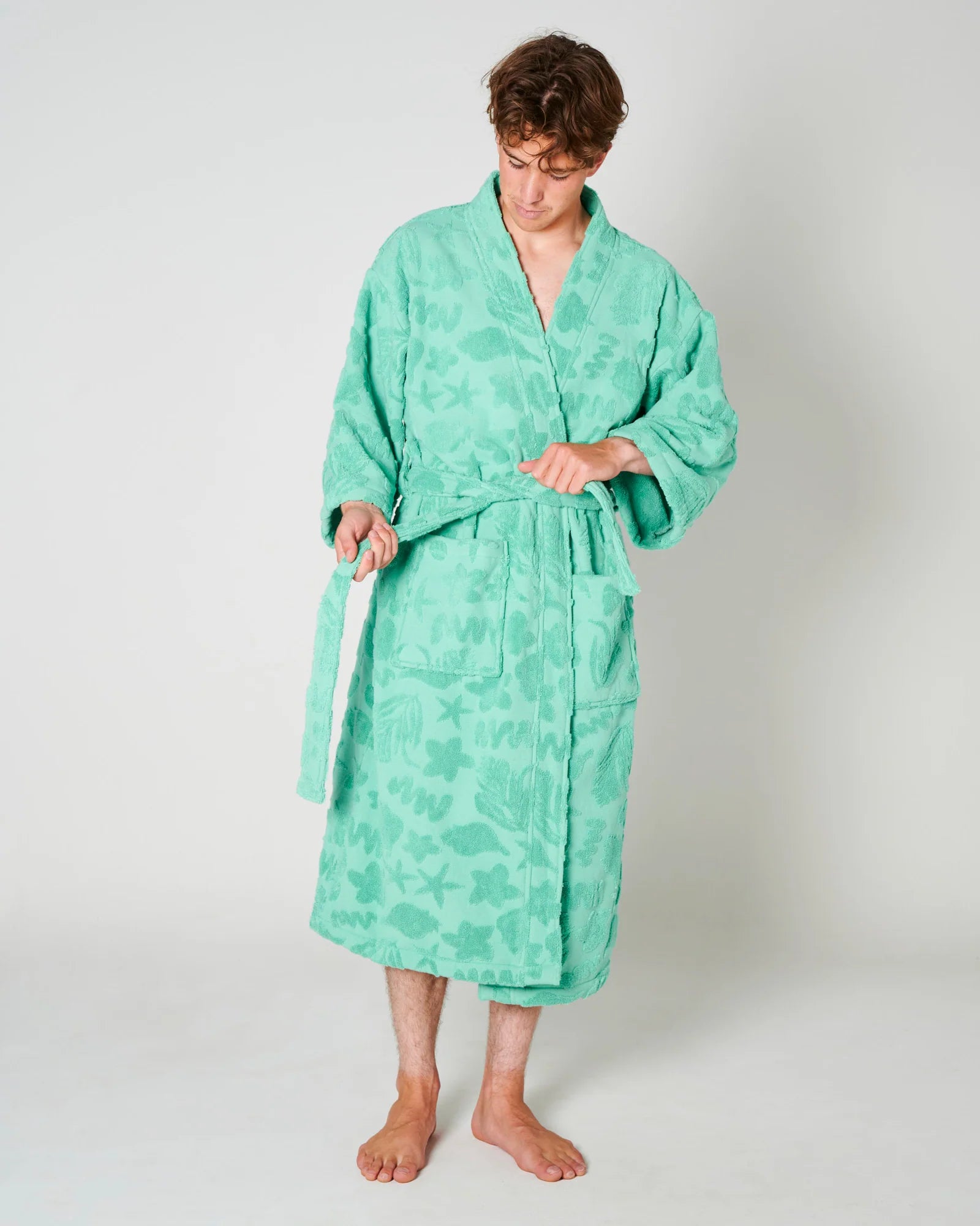 Kip & Co - Jade Rock Pool Terry Bath Robe