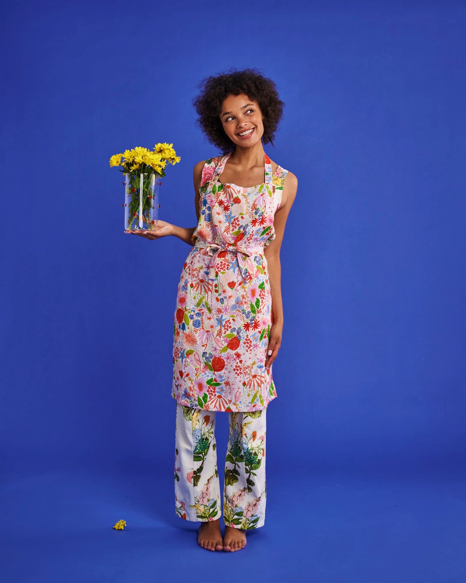 Kip & Co - Meandering Meadow Linen Apron