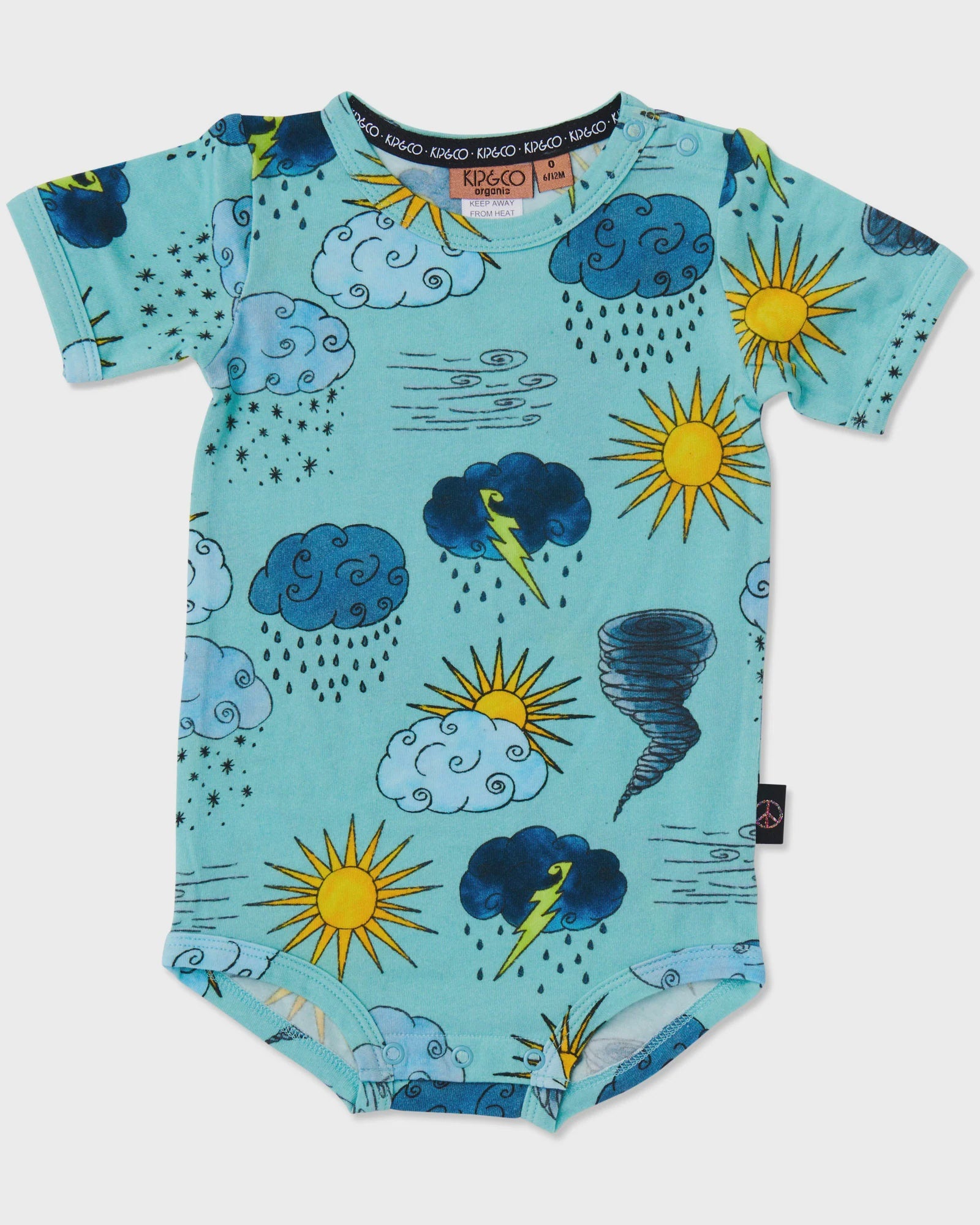 Kip & Co - Weather Report Organic Short Sleeve Bodysuit