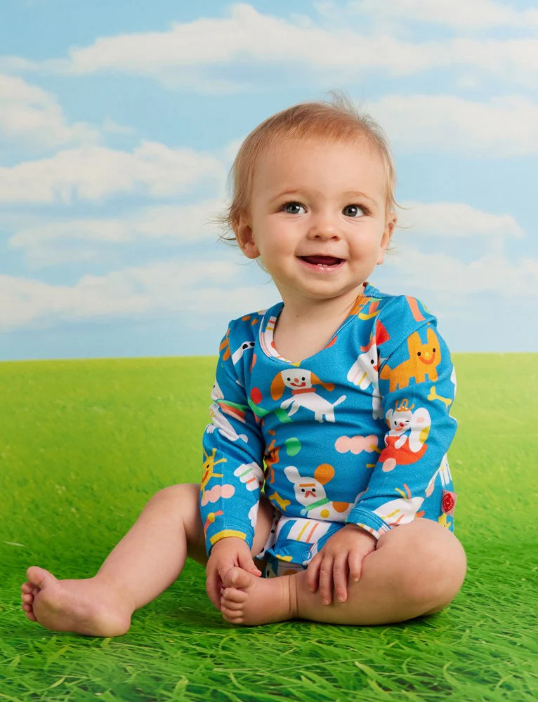 Halcyon Nights - Puppy Park Long Sleeve Bodysuit