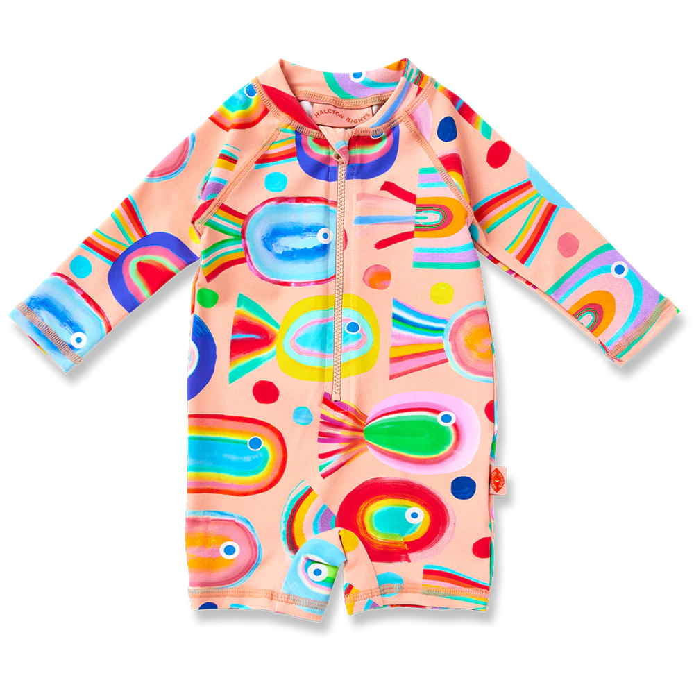 Halcyon Nights - Long Sleeve Rash Suit Fancy Fins