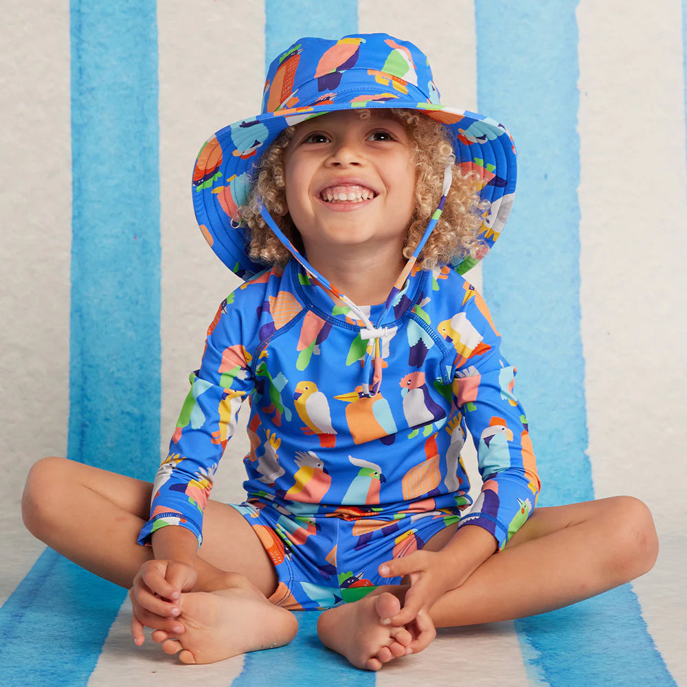Halcyon Nights - Swim Bucket Hat Flamin' Galah