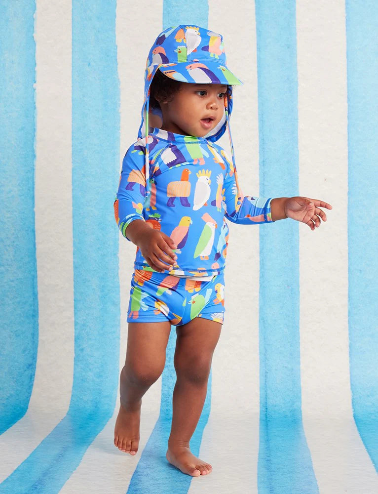 Halcyon Nights - Long Sleeve Rash Vest Flamin' Galahs