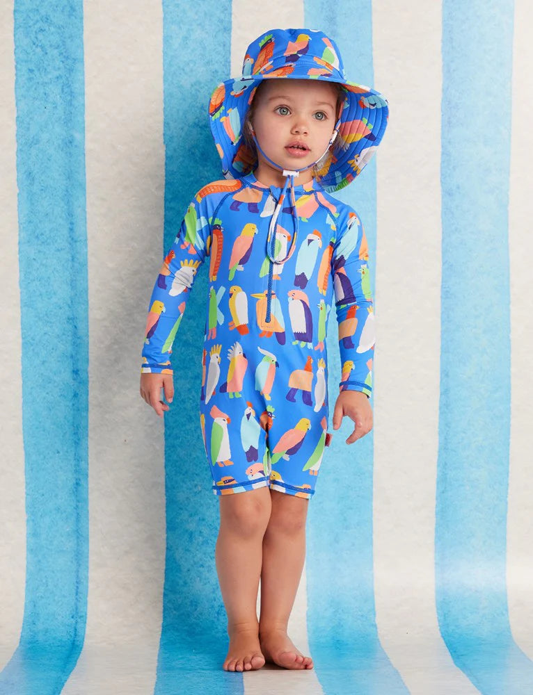 Halcyon Nights - Long Sleeve Rash Suit Flamin' Galahs