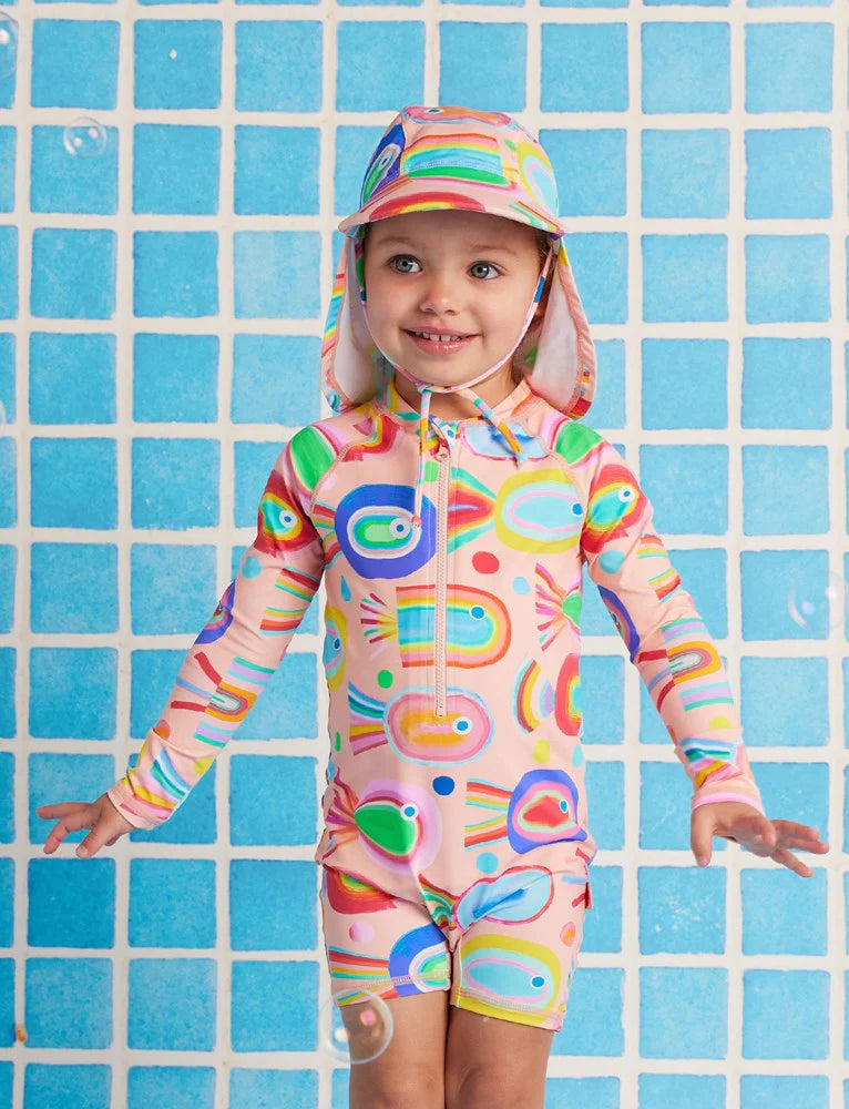 Halcyon Nights - Long Sleeve Rash Suit Fancy Fins
