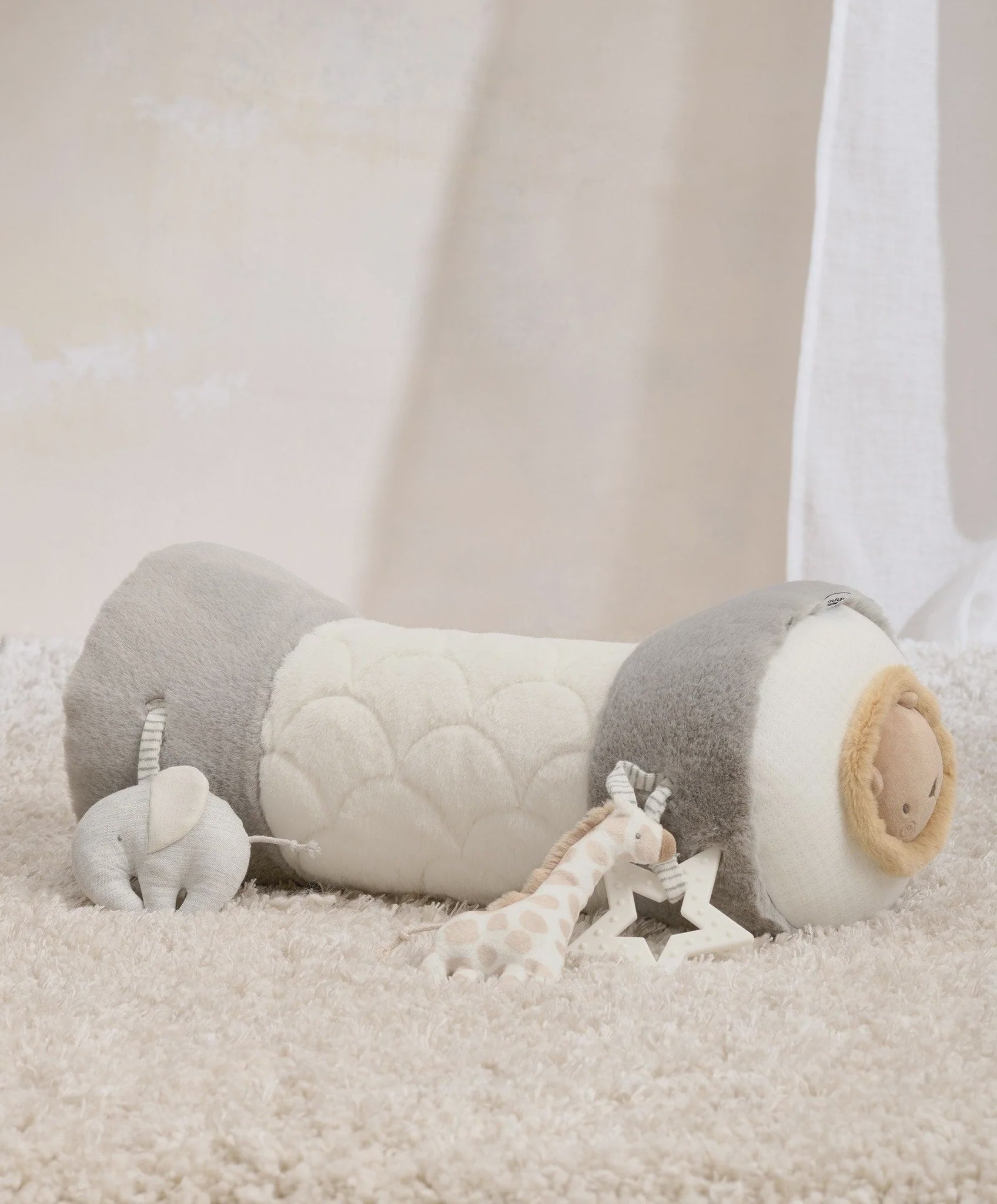 Mamas & Papas Tummy Time Roll - Welcome to the World - Elephant