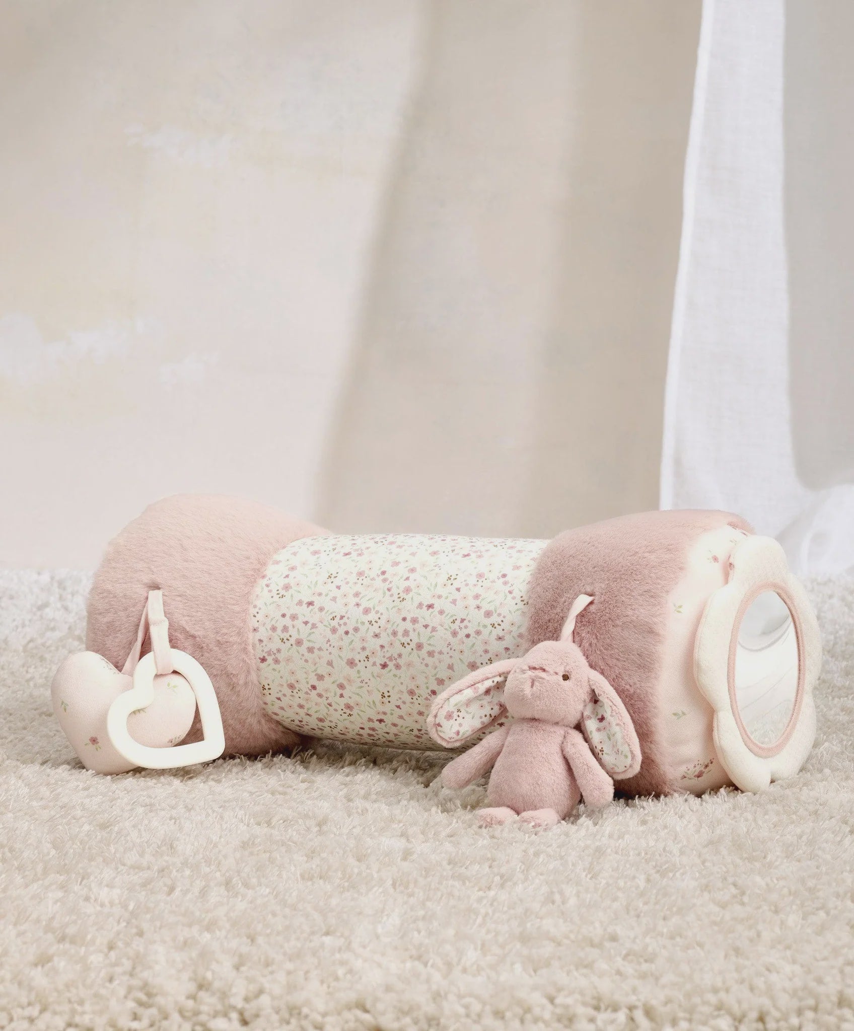 Mamas & Papas Tummy Time Roll - Welcome to the World - Pink