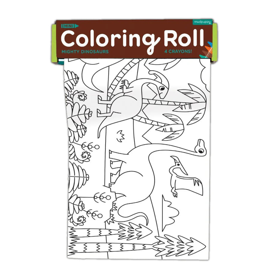 Mudpuppy Colouring Roll – Dinosaurs