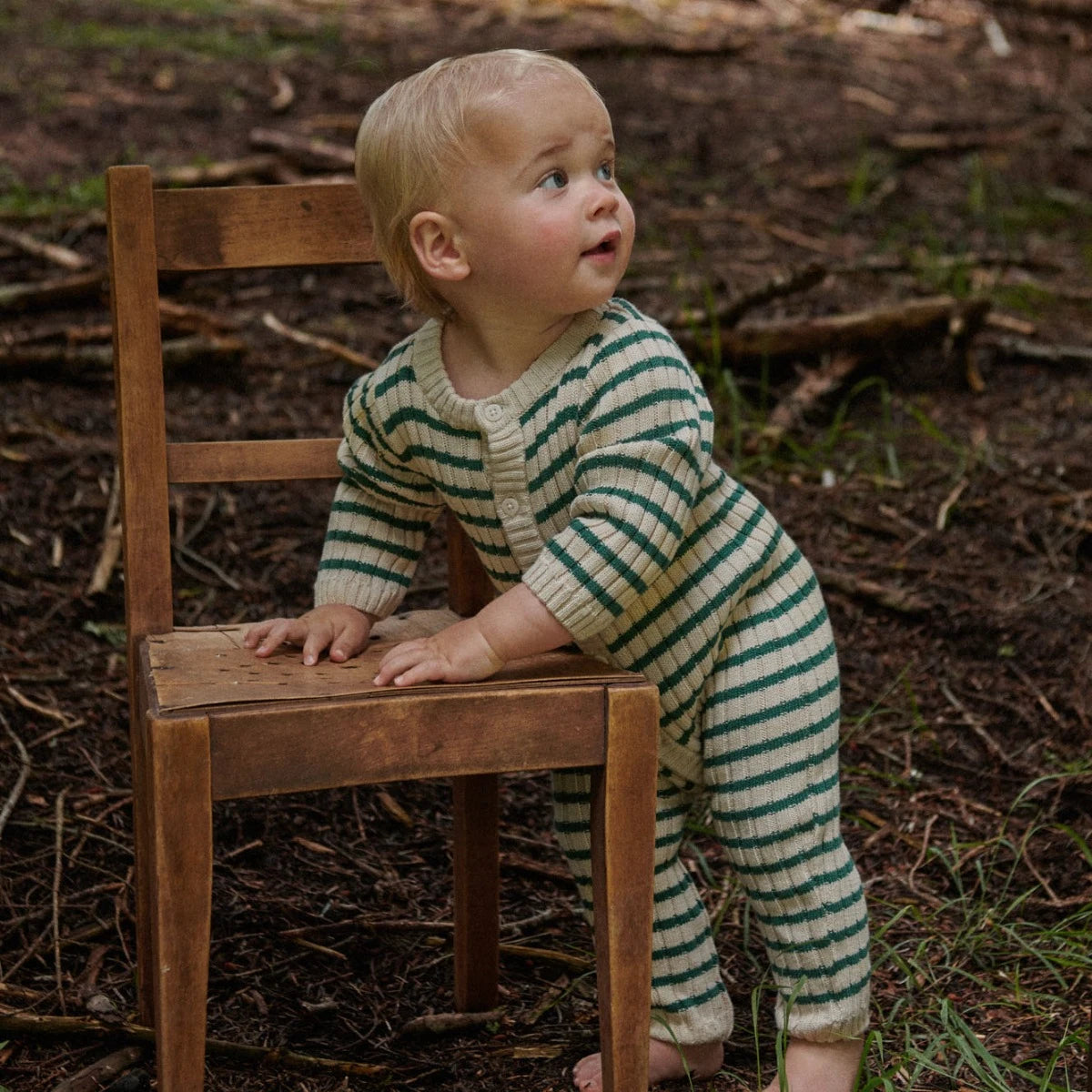 Nature Baby - Lou Suit - Pine Sailor Stripe