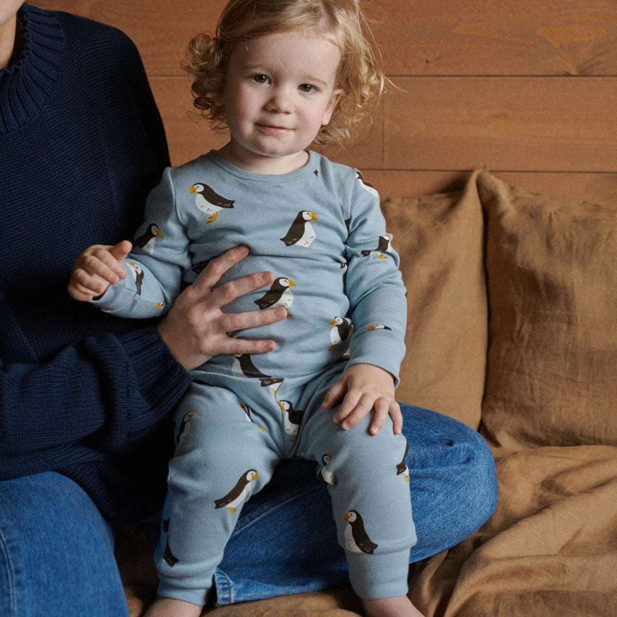 Nature Baby - Long Sleeve Pyjama Set - Puffin Print