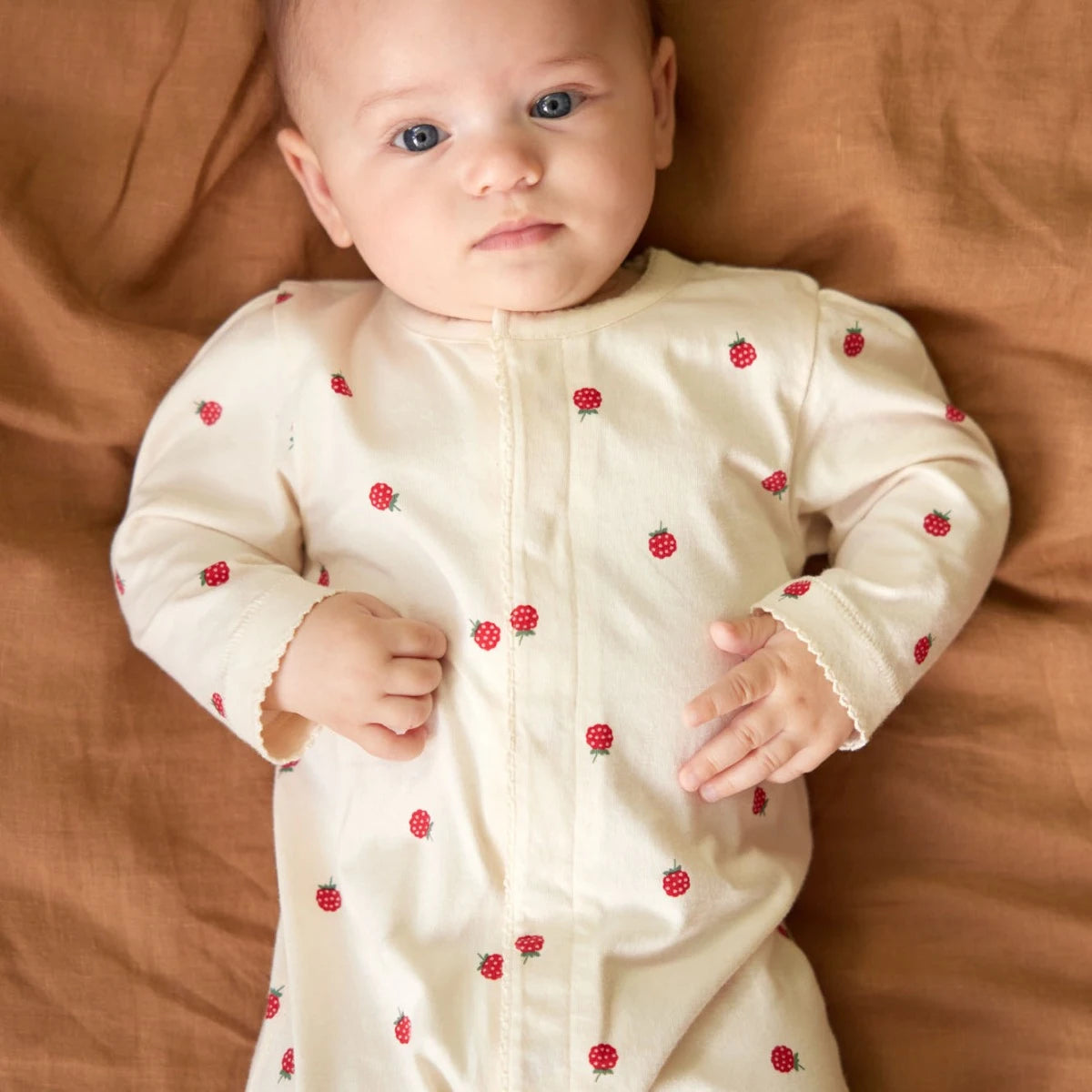 Nature Baby - Lucy Suit - Raspberry Print