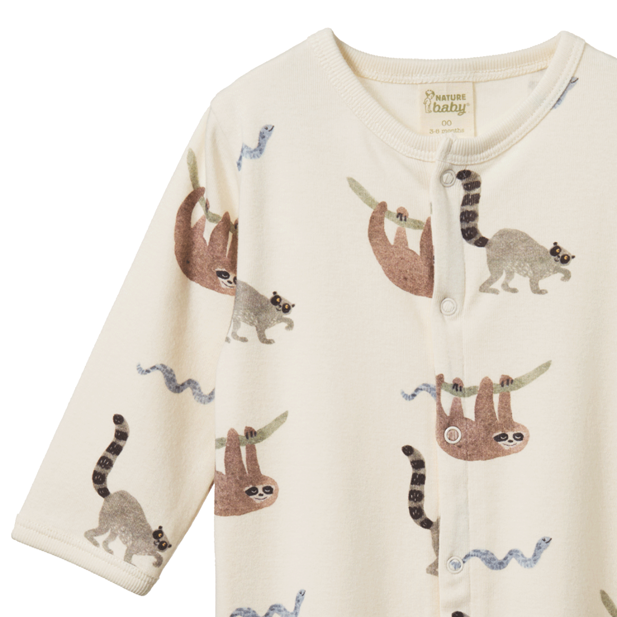 Nature Baby - Stretch & Grow - Sloth Print