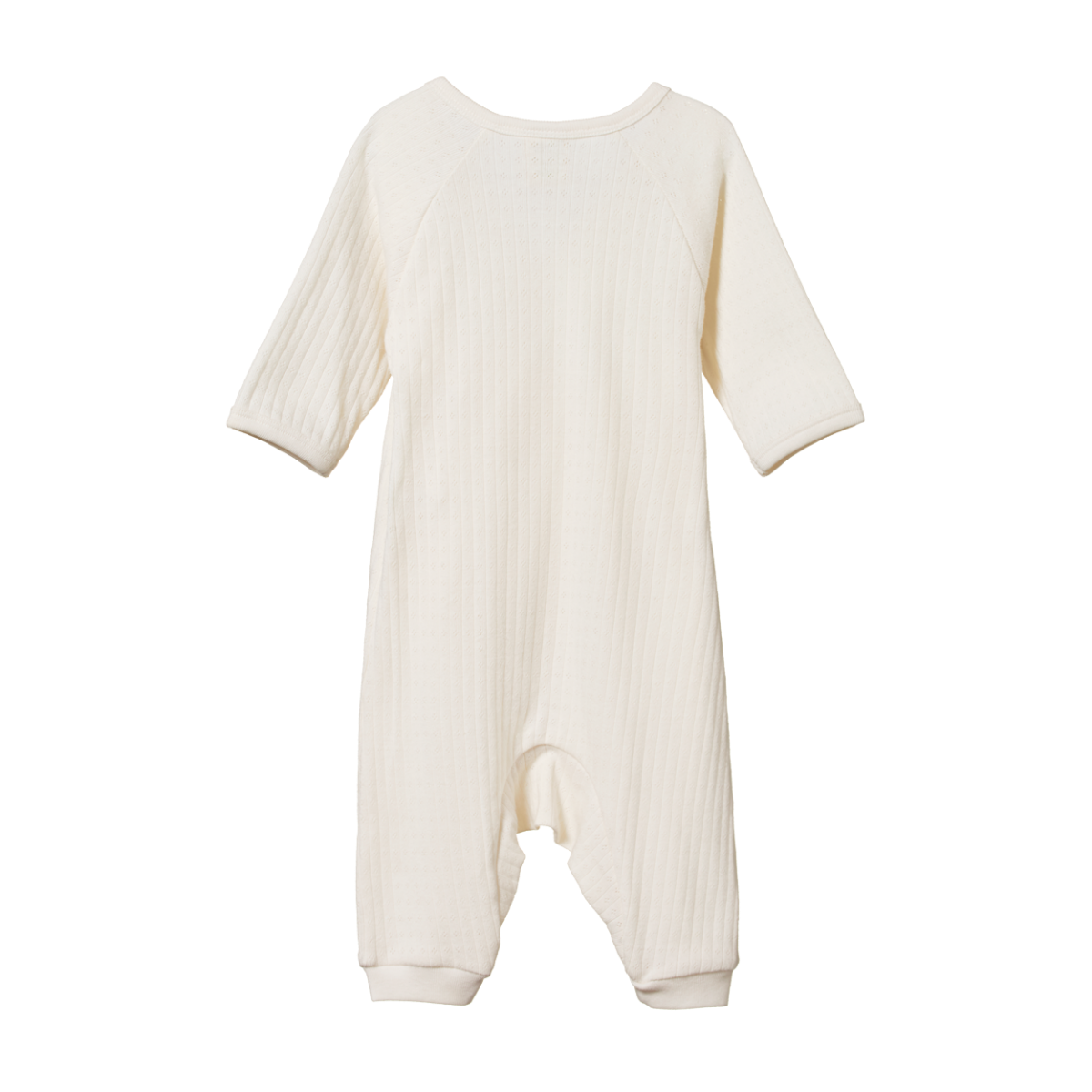 Nature Baby - Pointelle Kimono Stretch & Grow - Natural