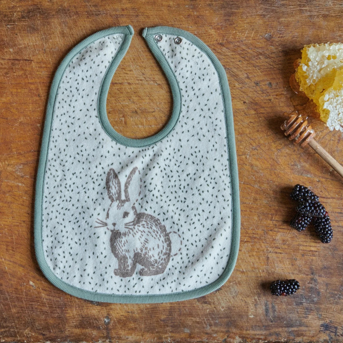 Nature Baby - Reversible Bib - Rabbitty Print