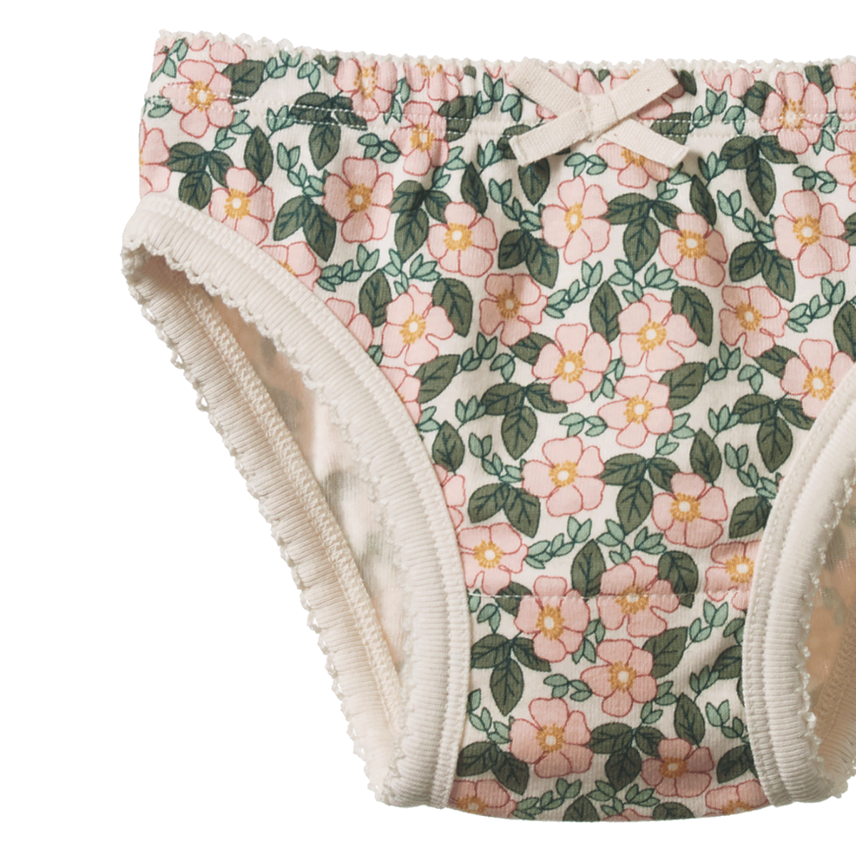 Nature Baby - Organic Cotton Knickers - Garland Print