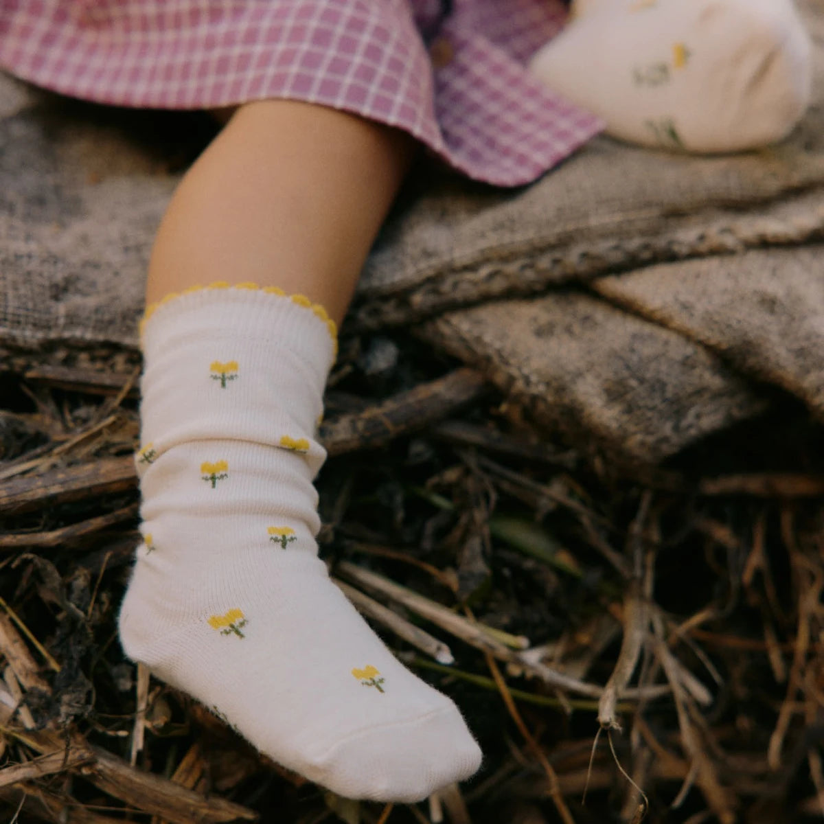 Nature Baby - Organic Cotton Sock - Tulips