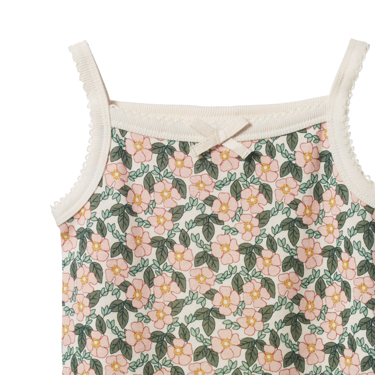 Nature Baby - Pointelle Camisole - Garland Print