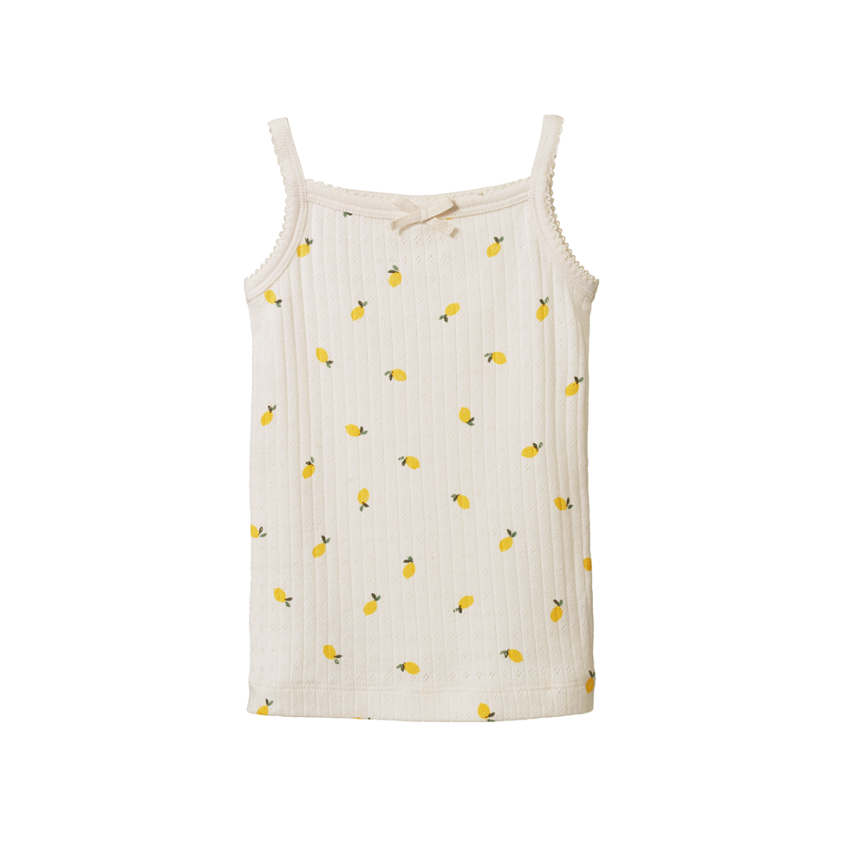 Nature Baby - Pointelle Camisole - Lemon Print