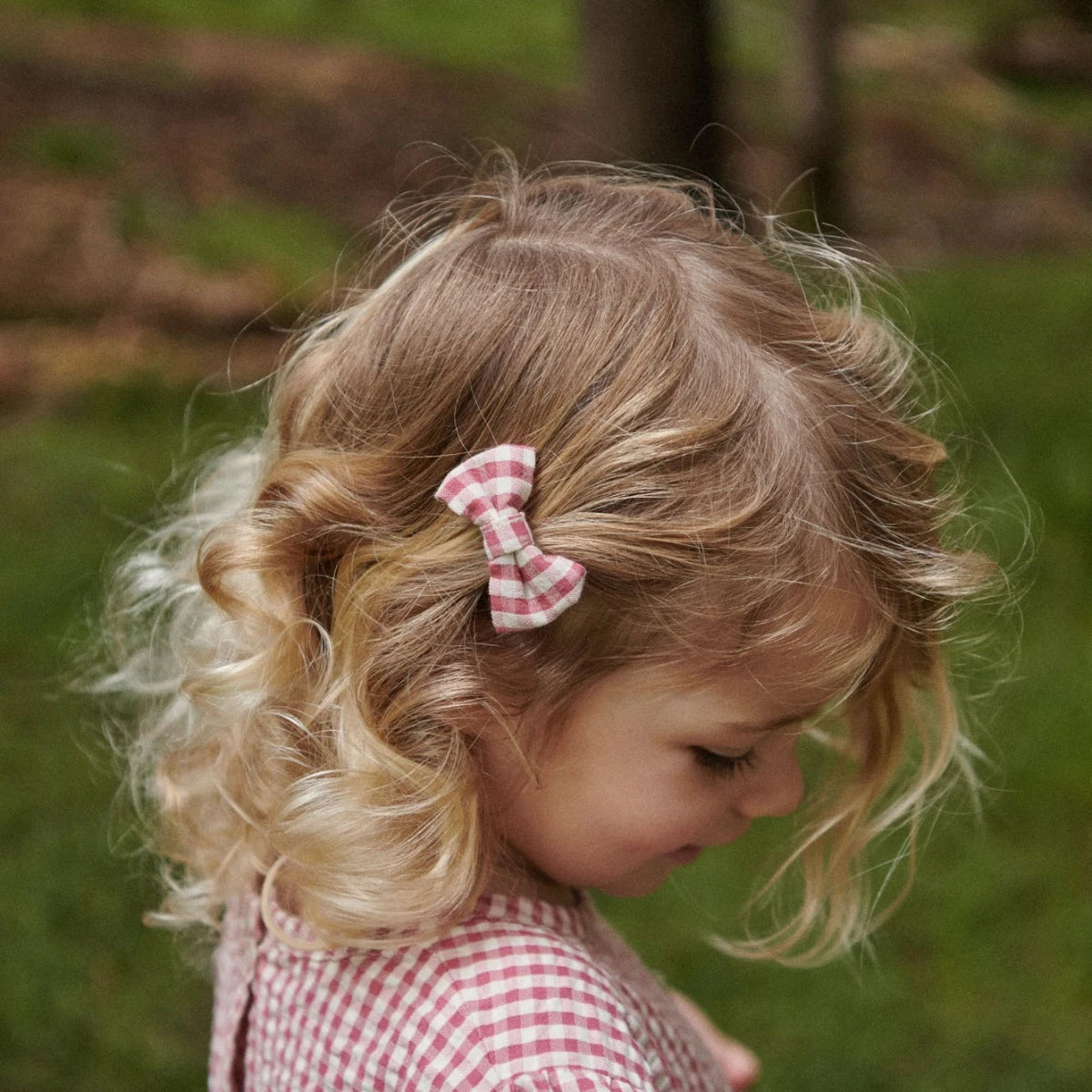 Nature Baby - Bow Hair Clips - Jam Check