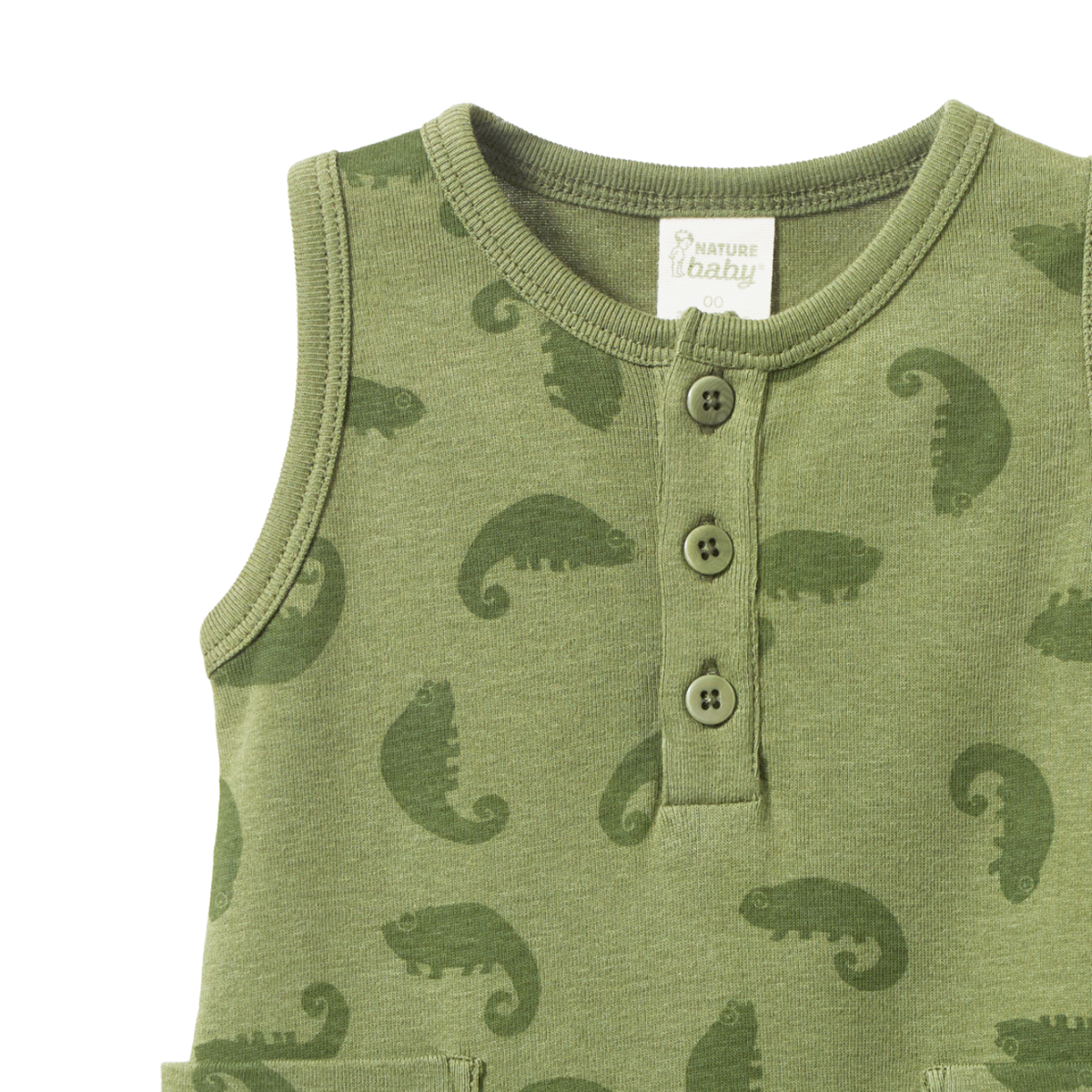 Nature Baby - Camper Suit - Chameleon Print