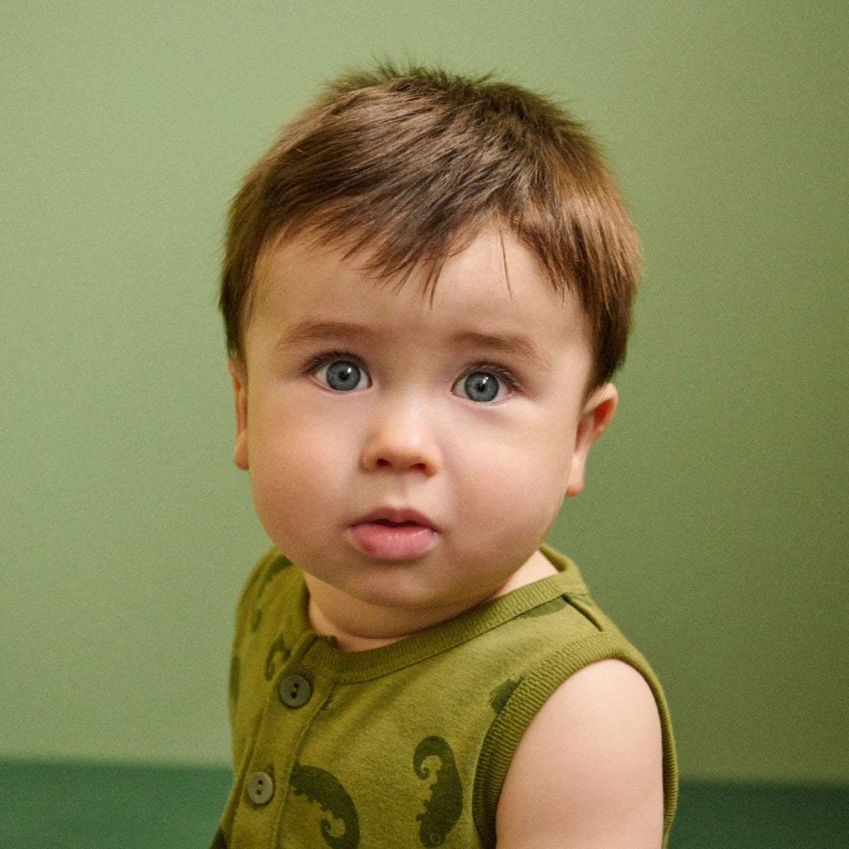 Nature Baby - Camper Suit - Chameleon Print