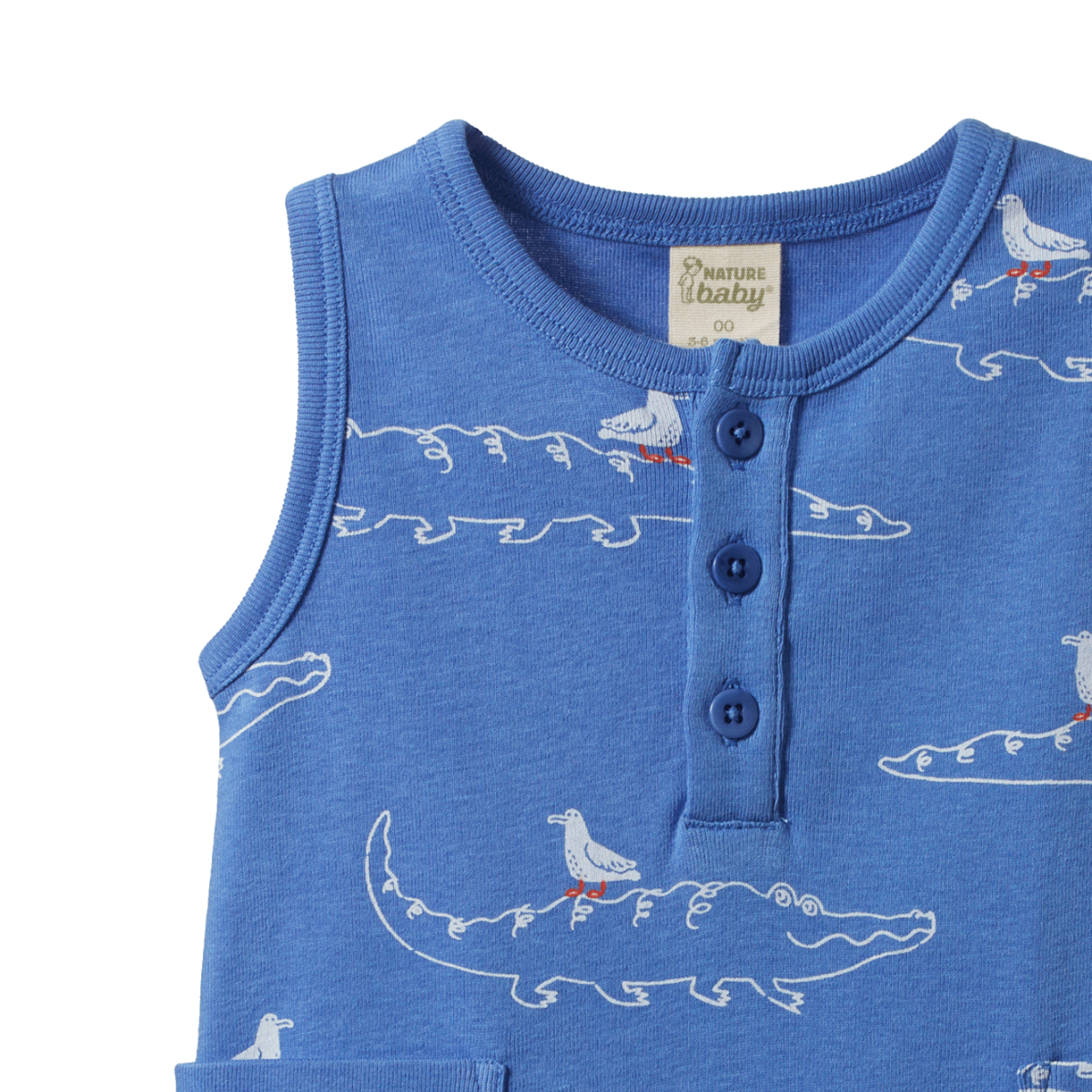 Nature Baby - Camper Suit - Curious Crocodiles Reef Print