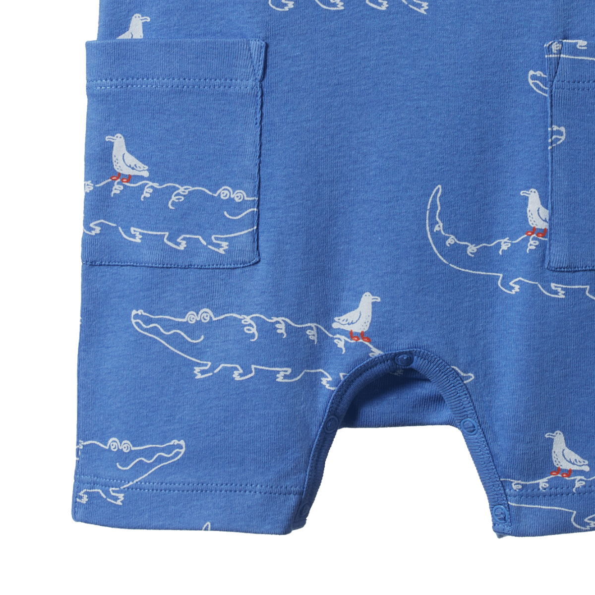 Nature Baby - Camper Suit - Curious Crocodiles Reef Print