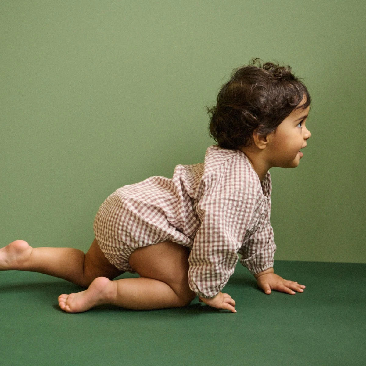 Nature Baby - Twilight Check Meadow Bodysuit