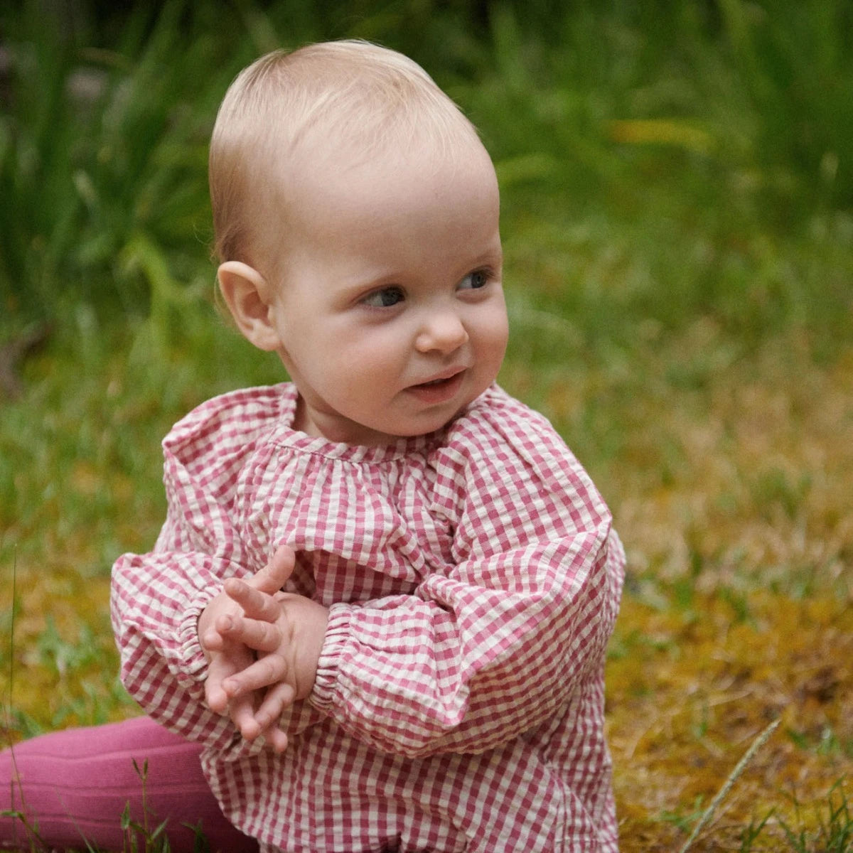 Nature Baby - Jam Check Meadow Bodysuit