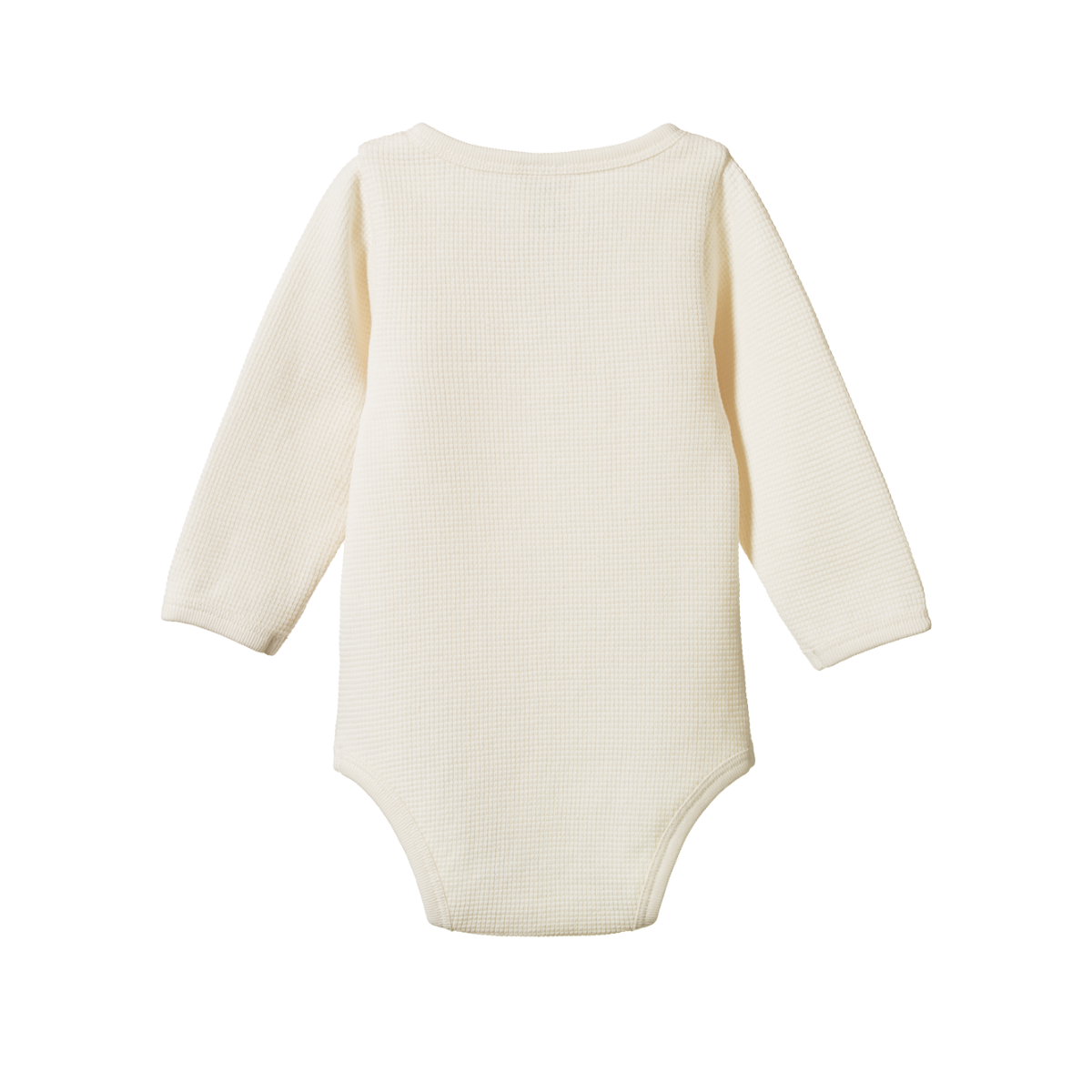 Nature Baby - Waffle Henley Bodysuit - Natural