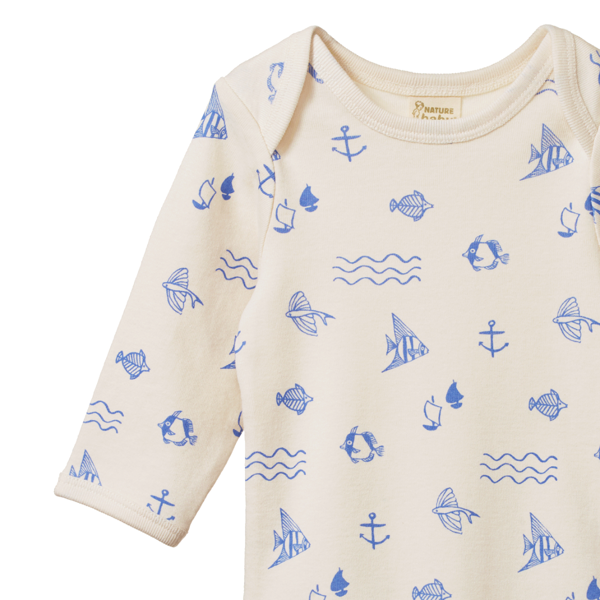Nature Baby - Long Sleeve Bodysuit - Atlantic Print