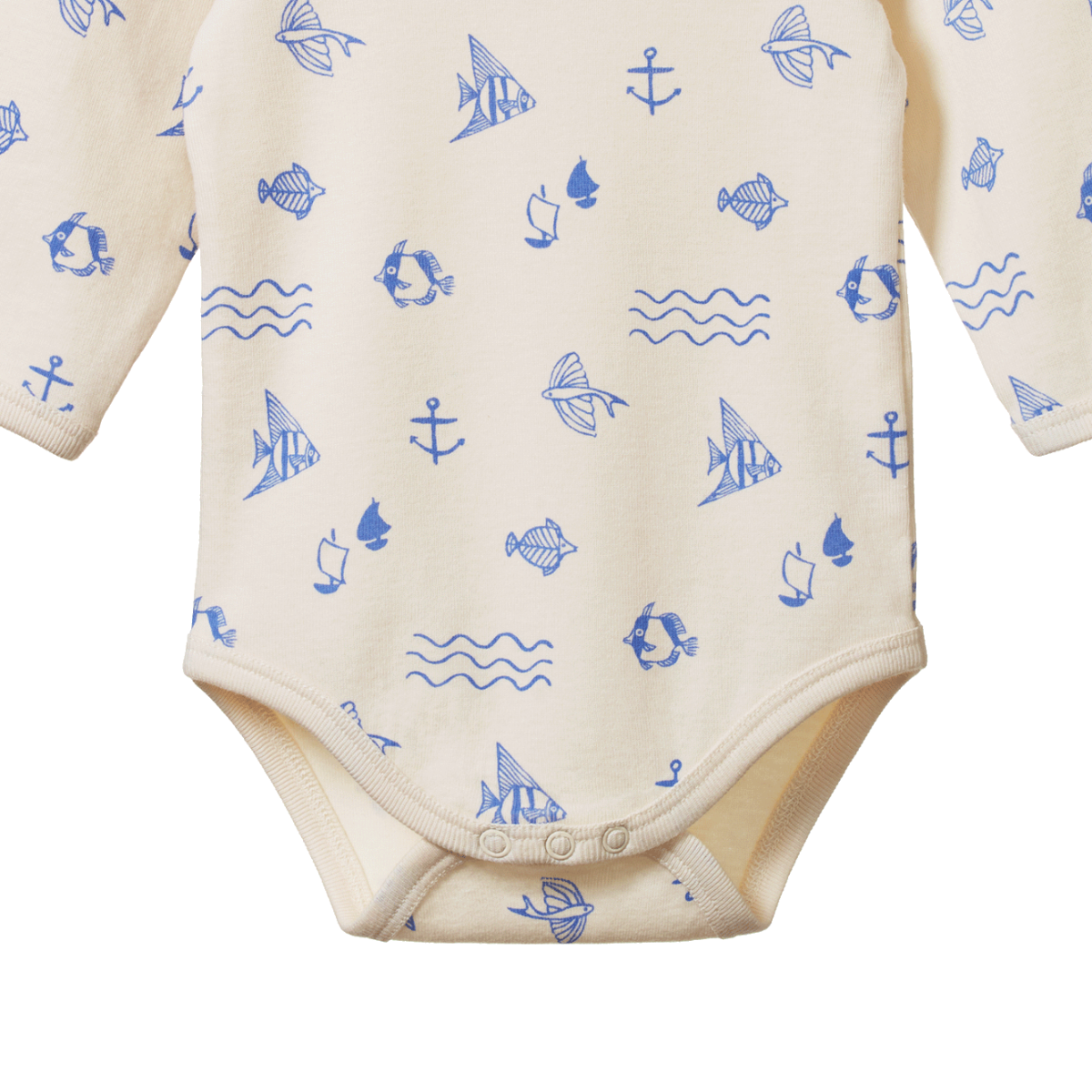 Nature Baby - Long Sleeve Bodysuit - Atlantic Print