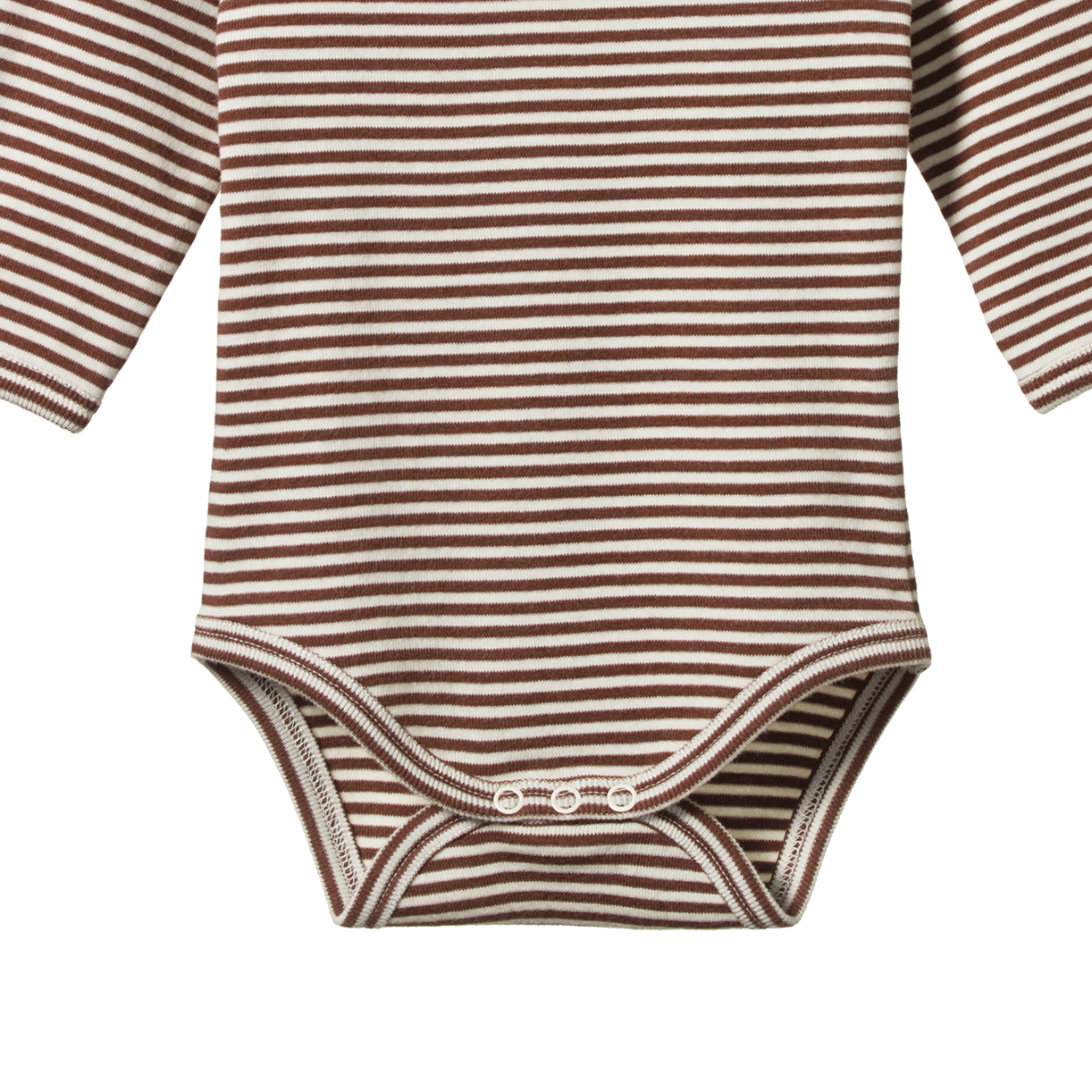 Nature Baby - Long Sleeve Bodysuit - Pinecone Stripe